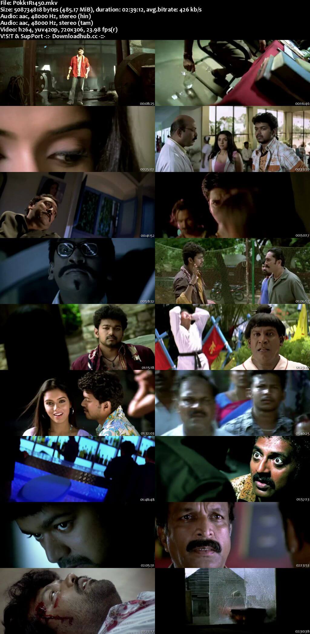 Pokkiri 2007 Hindi Dual Audio 450MB UNCUT HDRip 480p ESubs