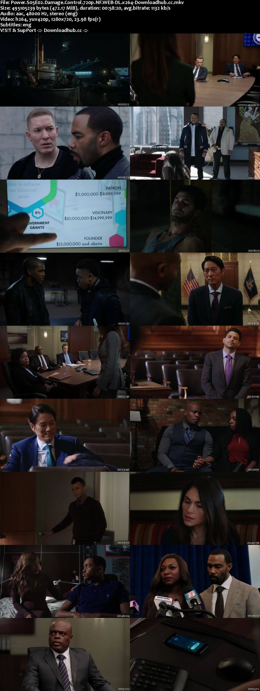 Power S05E02 450MB WEB-DL 720p x264 ESubs