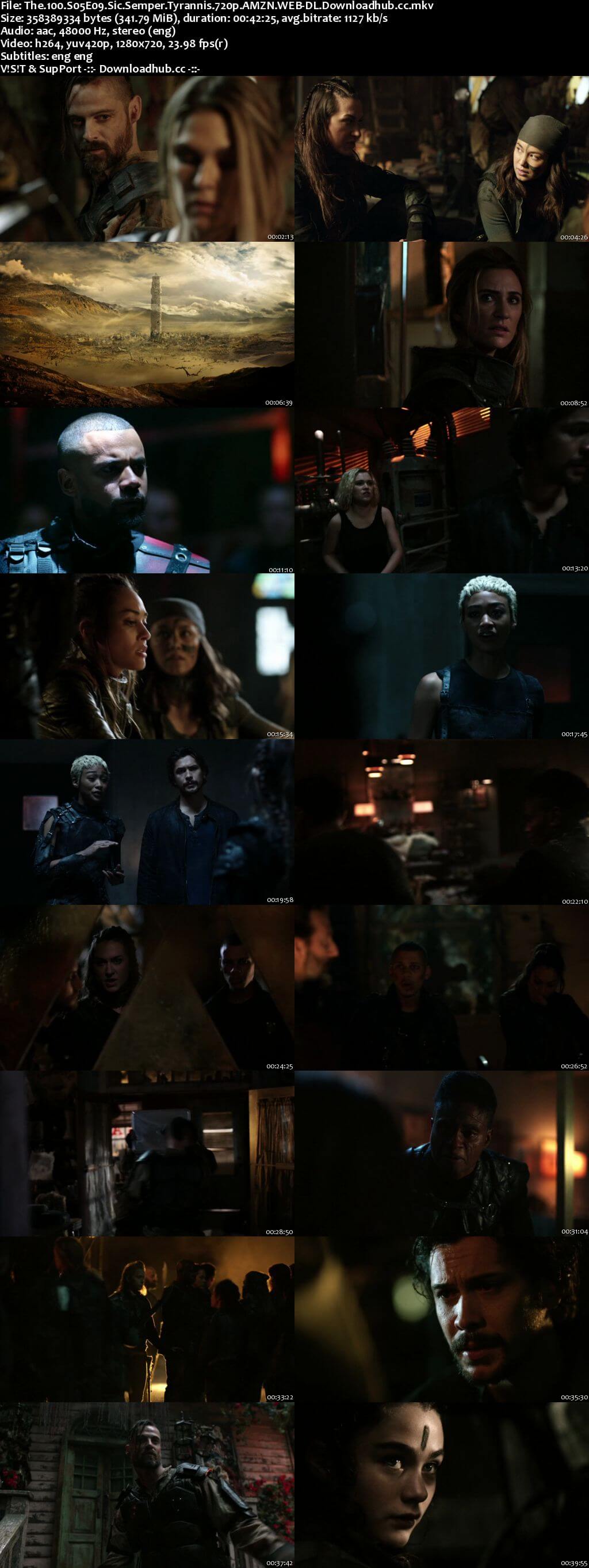 The 100 S05E09 340MB WEB-DL 720p x264 ESubs