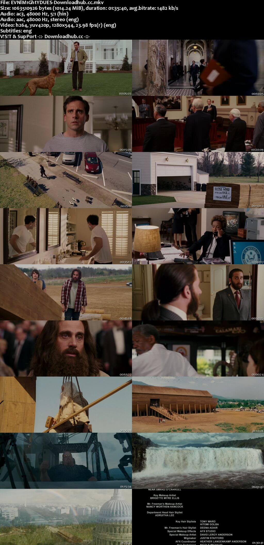 Evan Almighty 2007 Dual Audio 720p BluRay [Hindi - English] ESubs