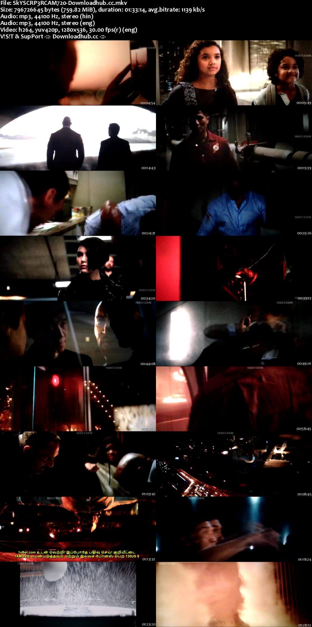 Skyscraper 2018 Dual Audio 720p HDCAM [Hindi - English]