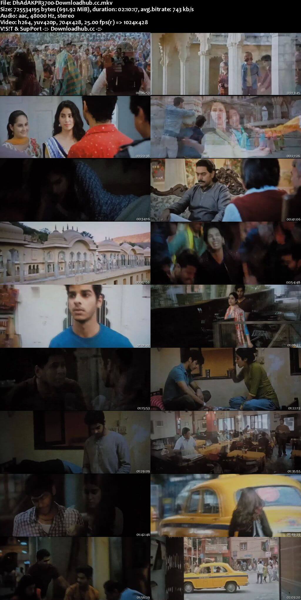 Dhadak 2018 Hindi 700MB Pre-DVDRip x264