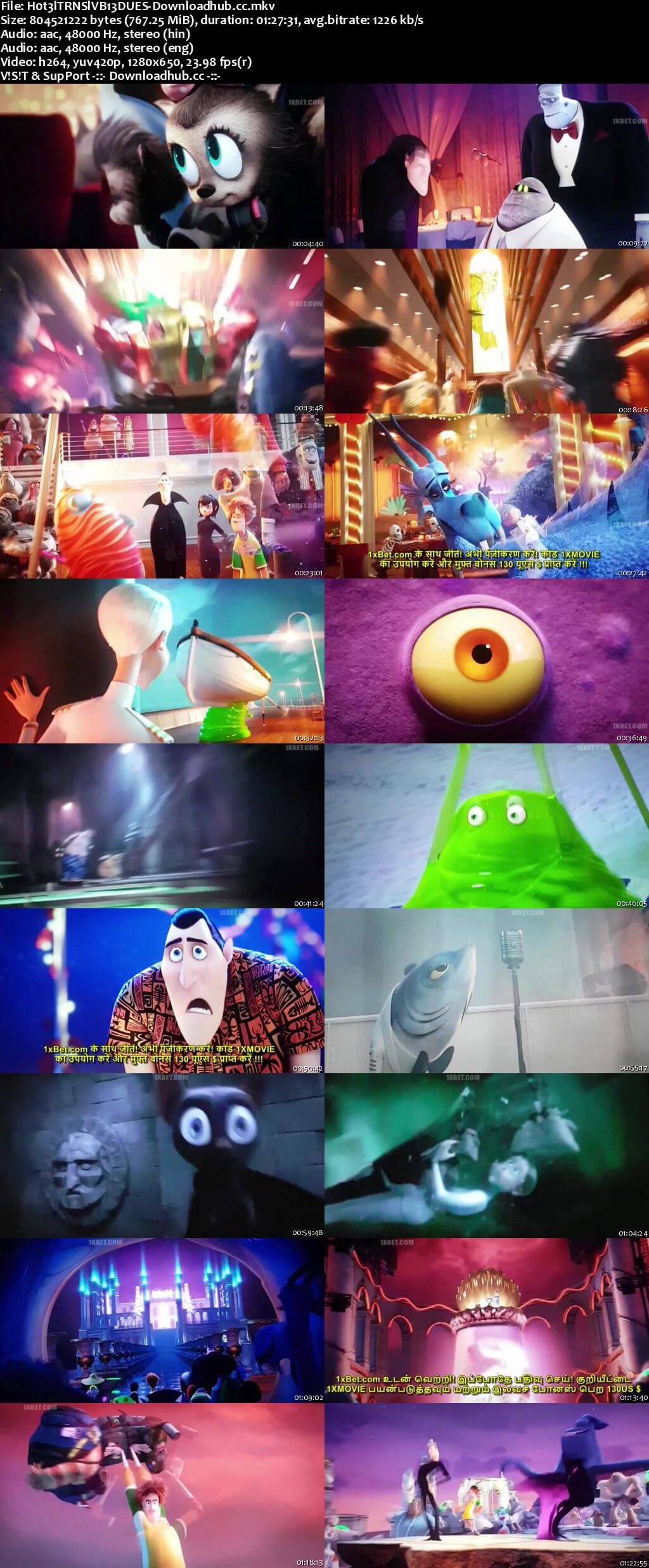 Hotel Transylvania 3 Summer Vacation 2018 Dual Audio 720p HDCAM [Hindi - English]