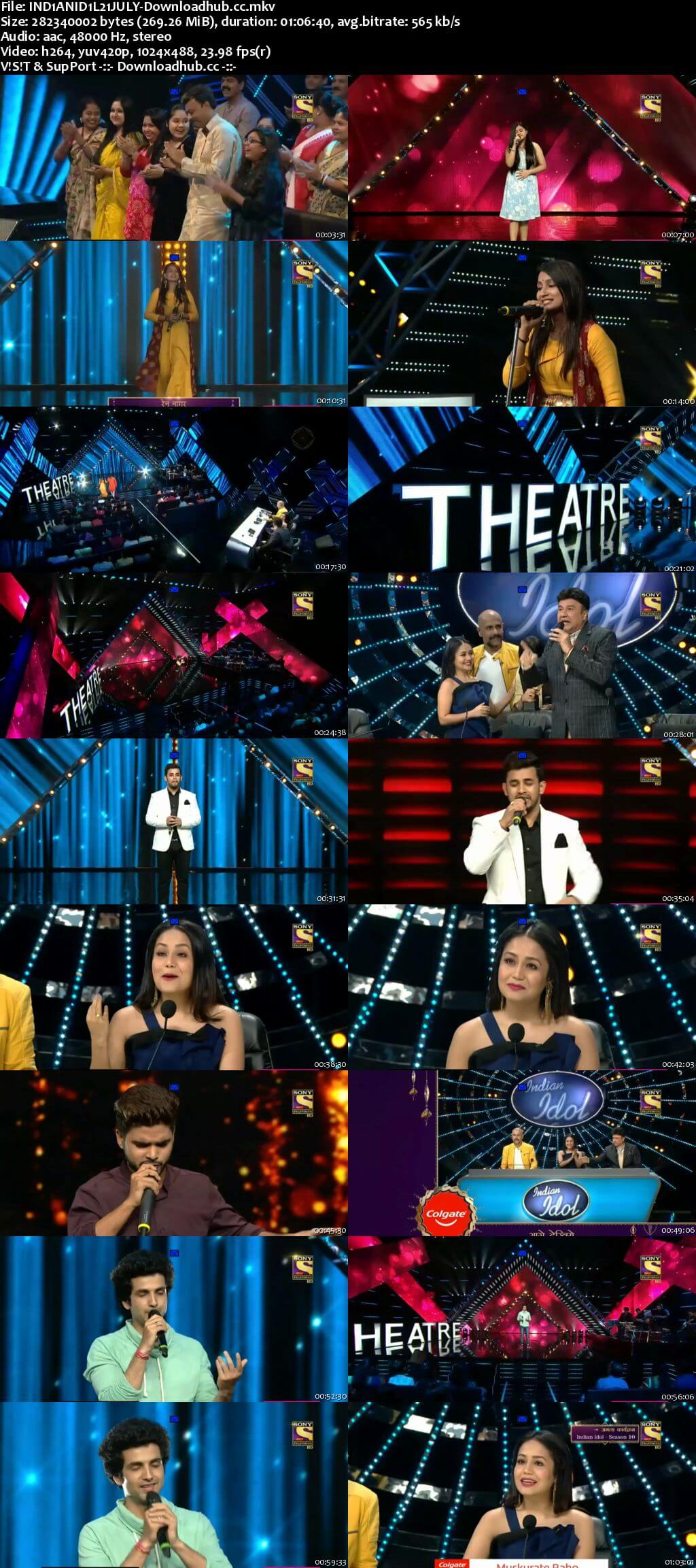 Indian Idol 21 July 2018 Episode 05 HDTV 480p