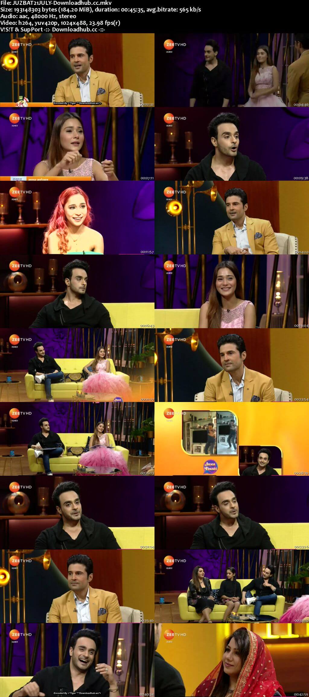Juzz Baatt 21 July 2018 480p HDTV Download