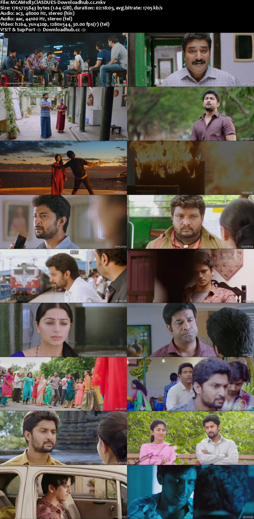 MCA Middle Class Abbayi 2017 Dual Audio 720p UNCUT HDRip [Hindi - Telugu] ESubs