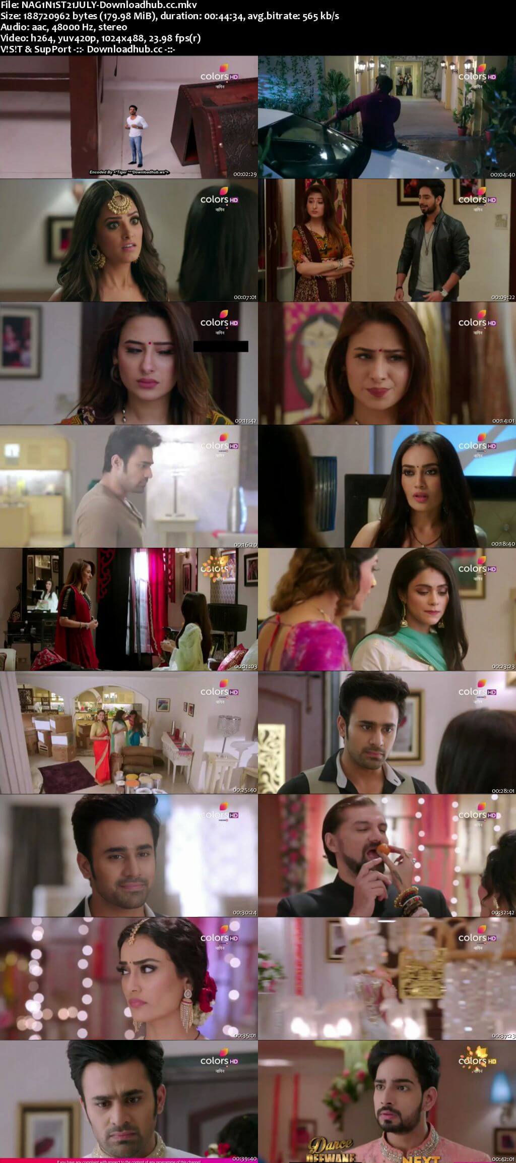 Naagin Season 3 21 July 2018 Episode 15 HDTV 480p
