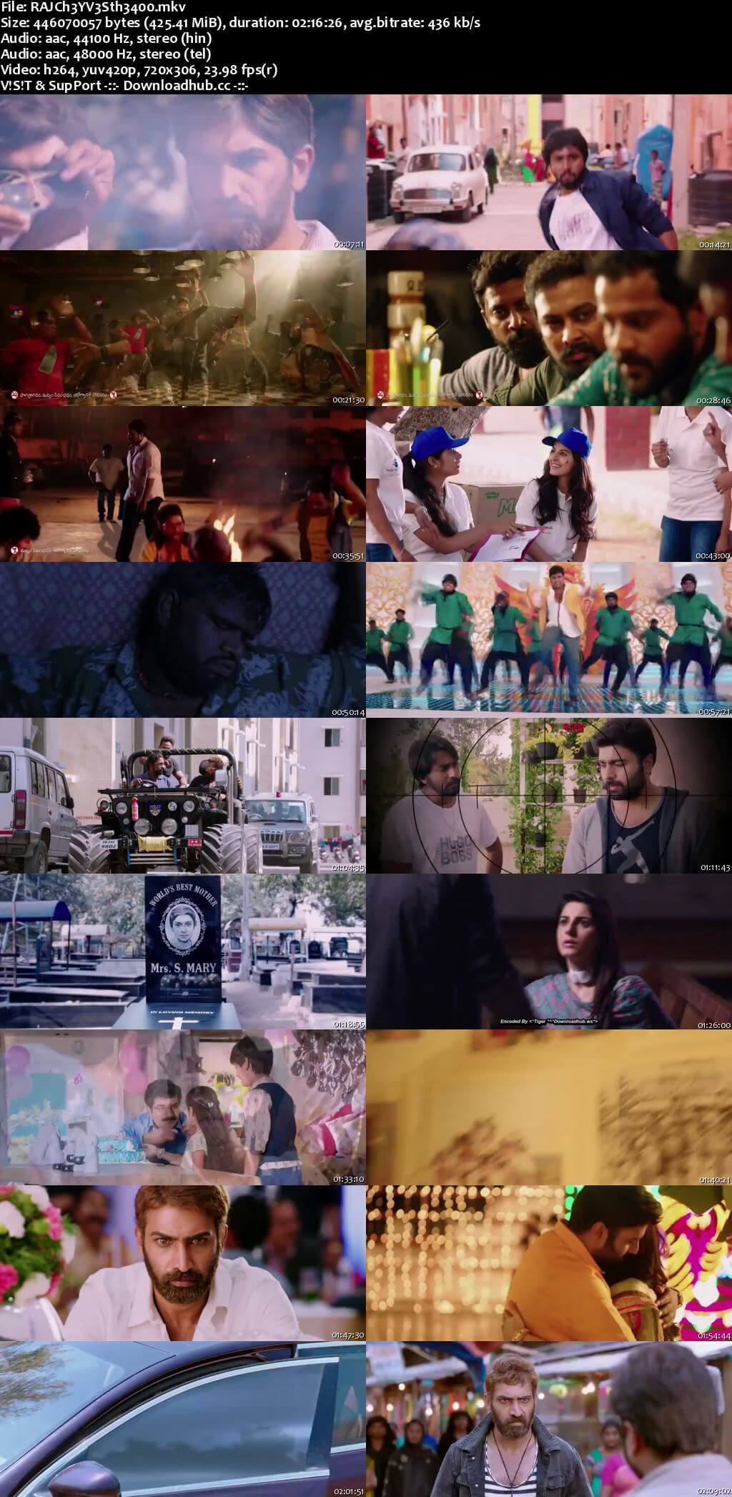 Raja Cheyyi Vesthe 2016 Hindi Dual Audio 400MB UNCUT HDRip 480p