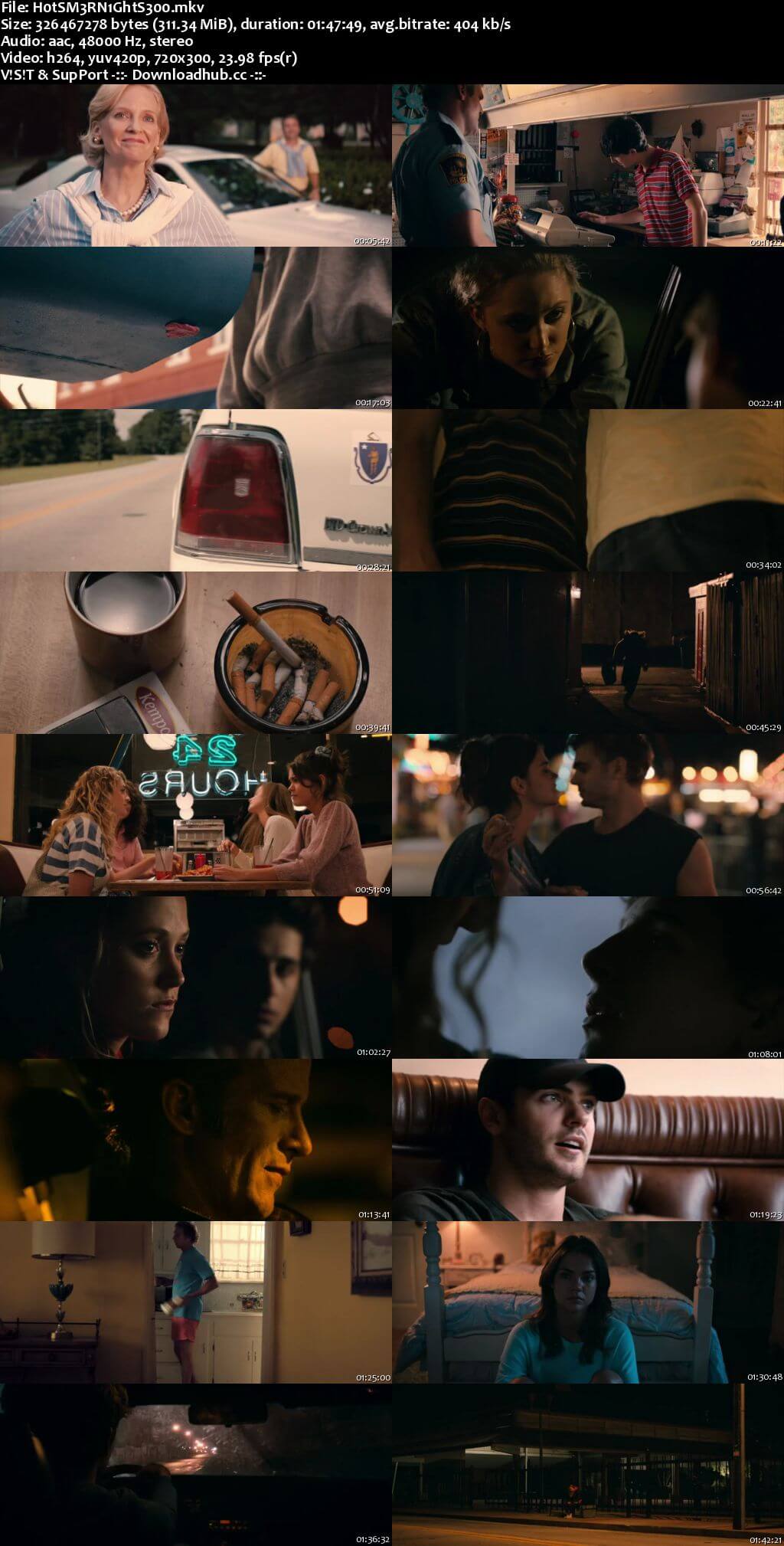 Hot Summer Nights 2017 English 300MB Web-DL 480p ESubs