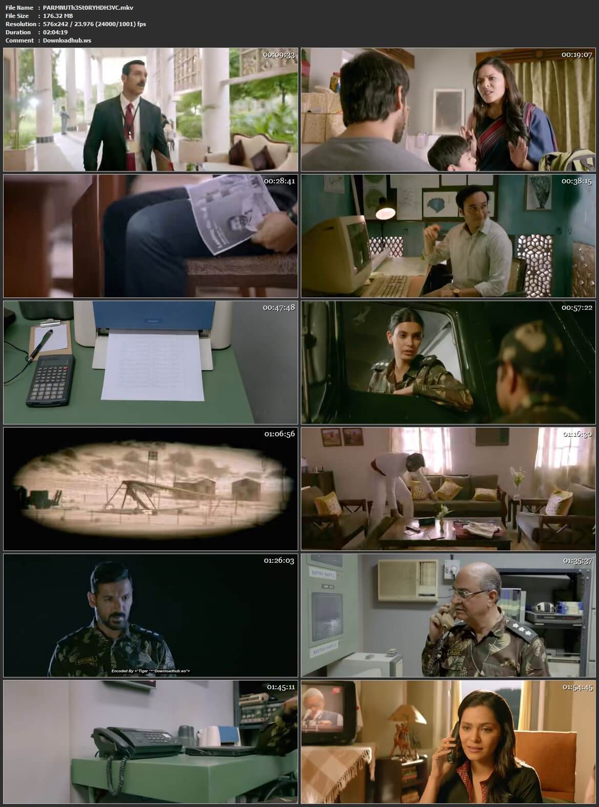 Parmanu The Story of Pokhran 2018 Hindi 180MB HDRip HEVC Mobile