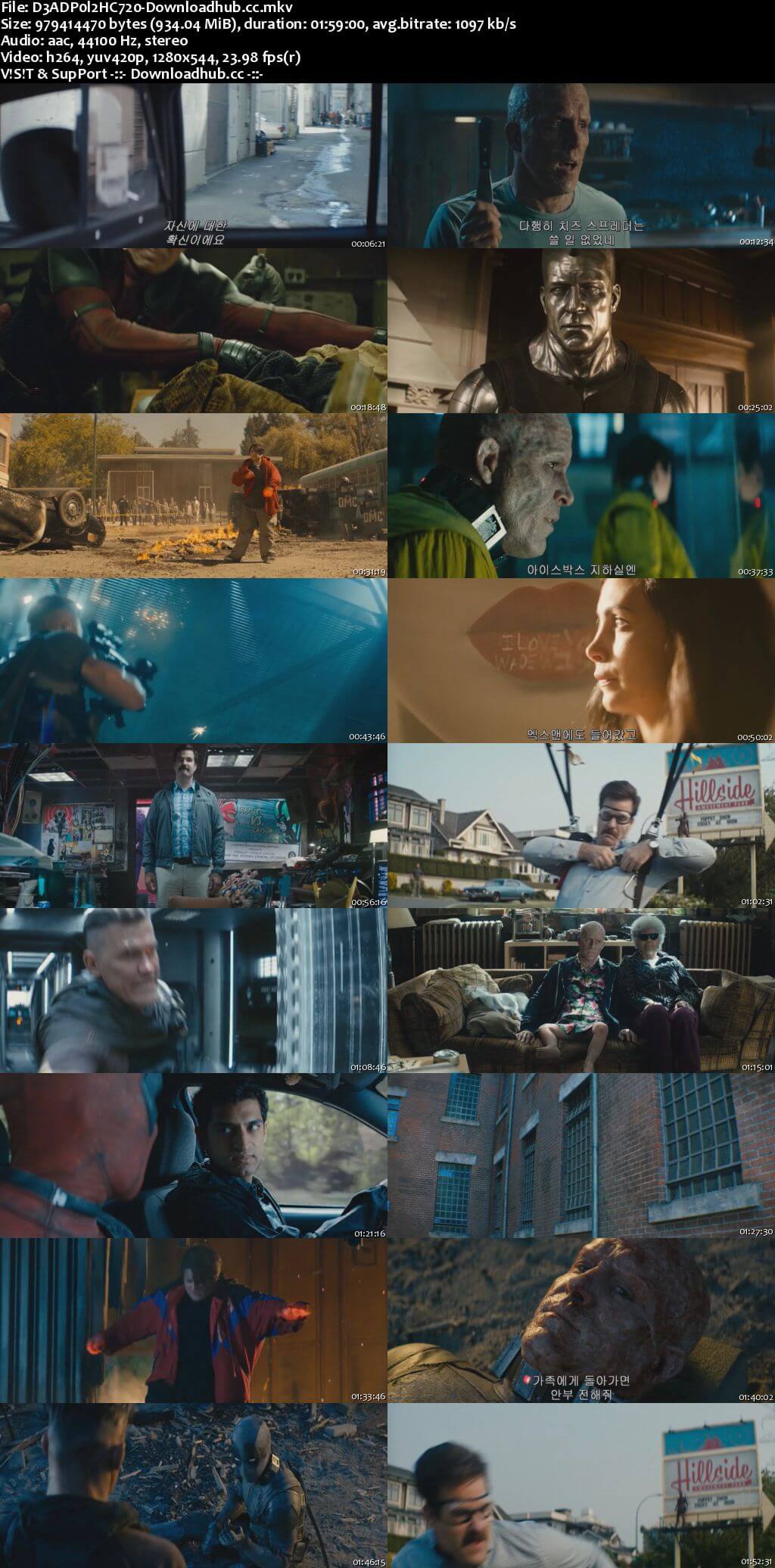 Deadpool 2 2018 English 720p HC HDRip 900MB