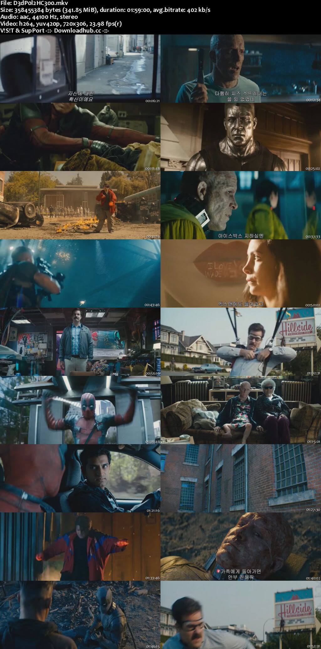 Deadpool 2 2018 English 300MB HC HDRip 480p