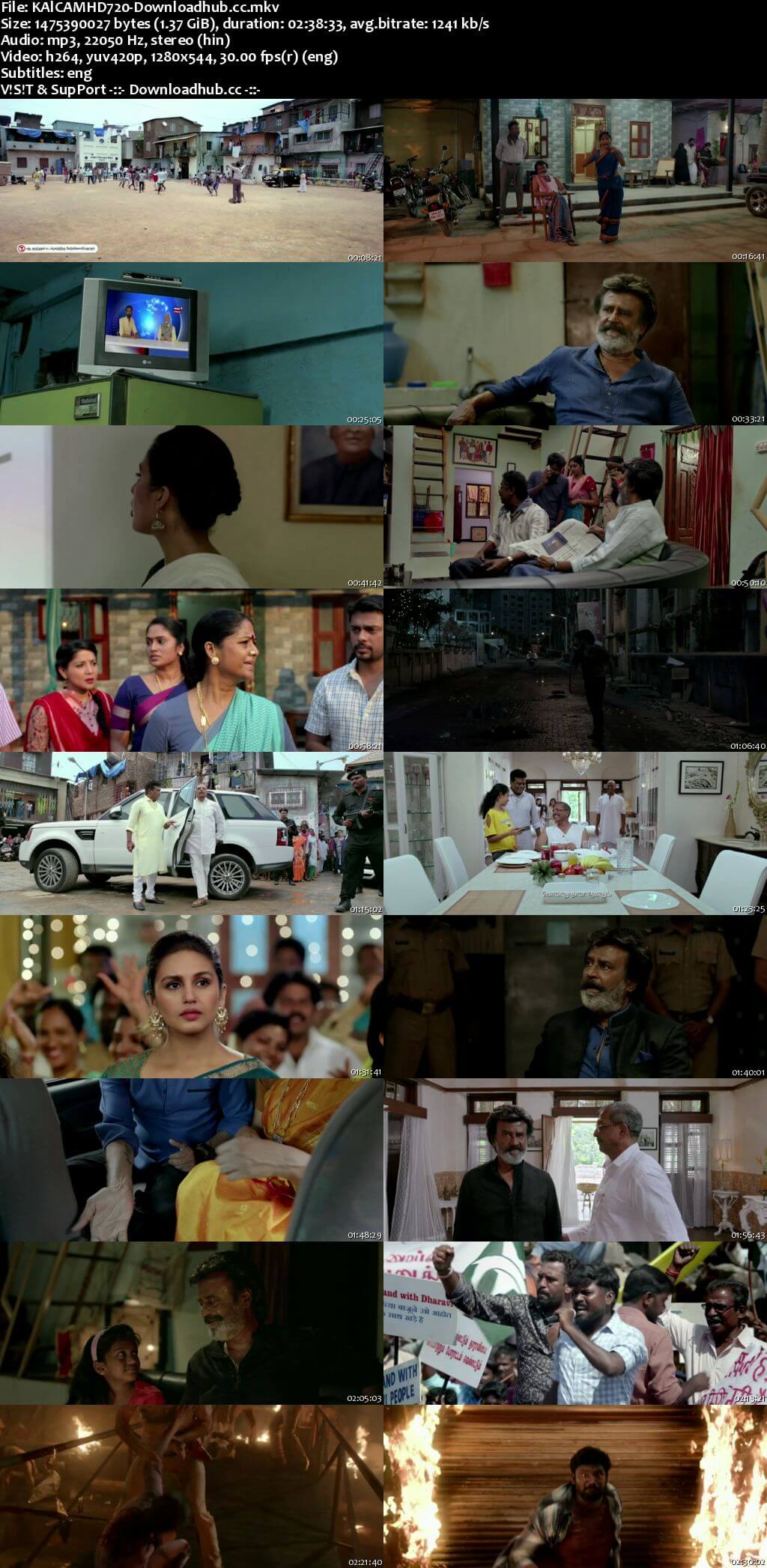 Kaala 2018 Hindi (Cleaned) 720p HDRip ESubs