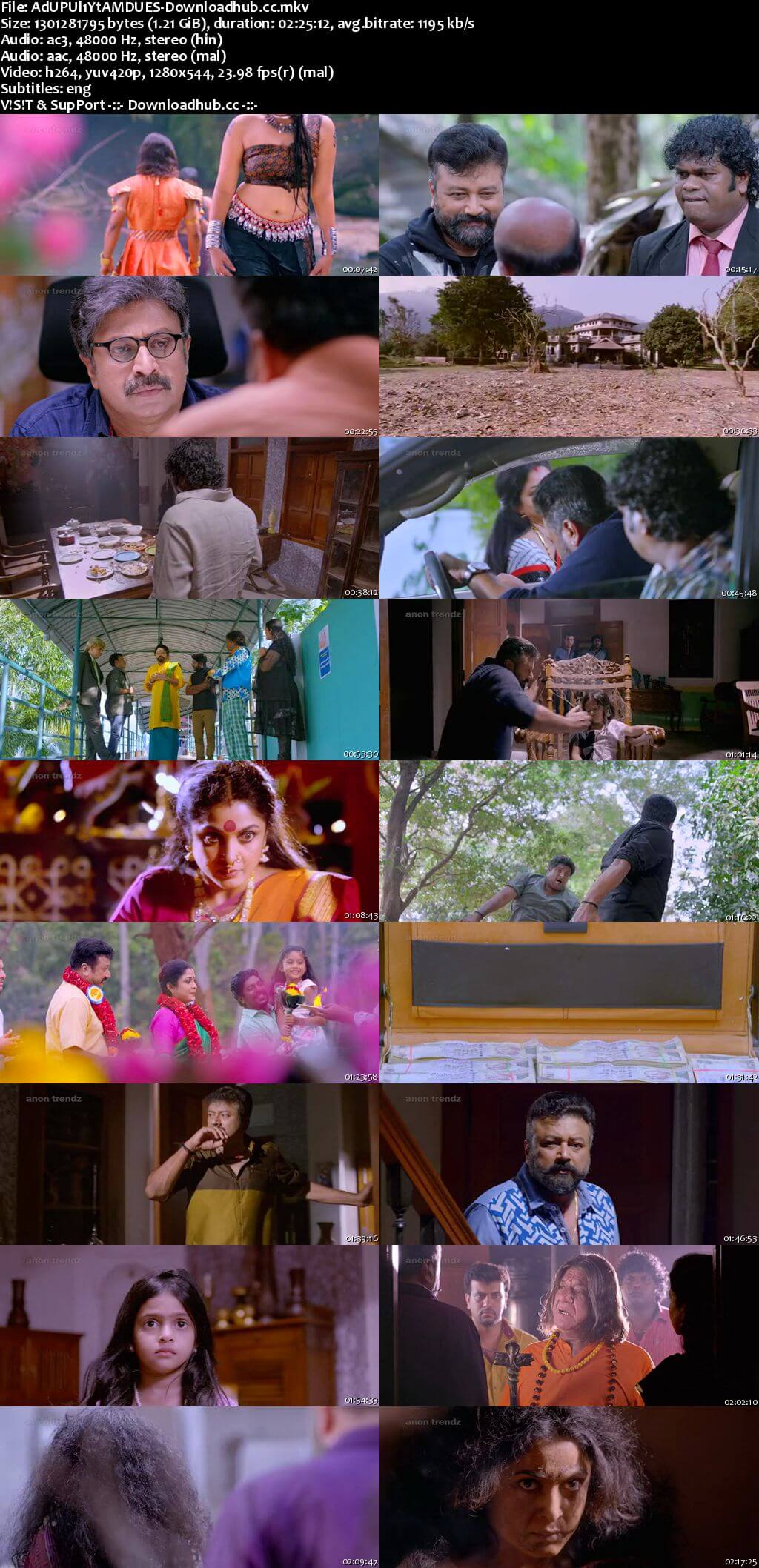 Aadupuliyattam 2016 Dual Audio 720p UNCUT DVDRip [Hindi - Malayalam] ESubs