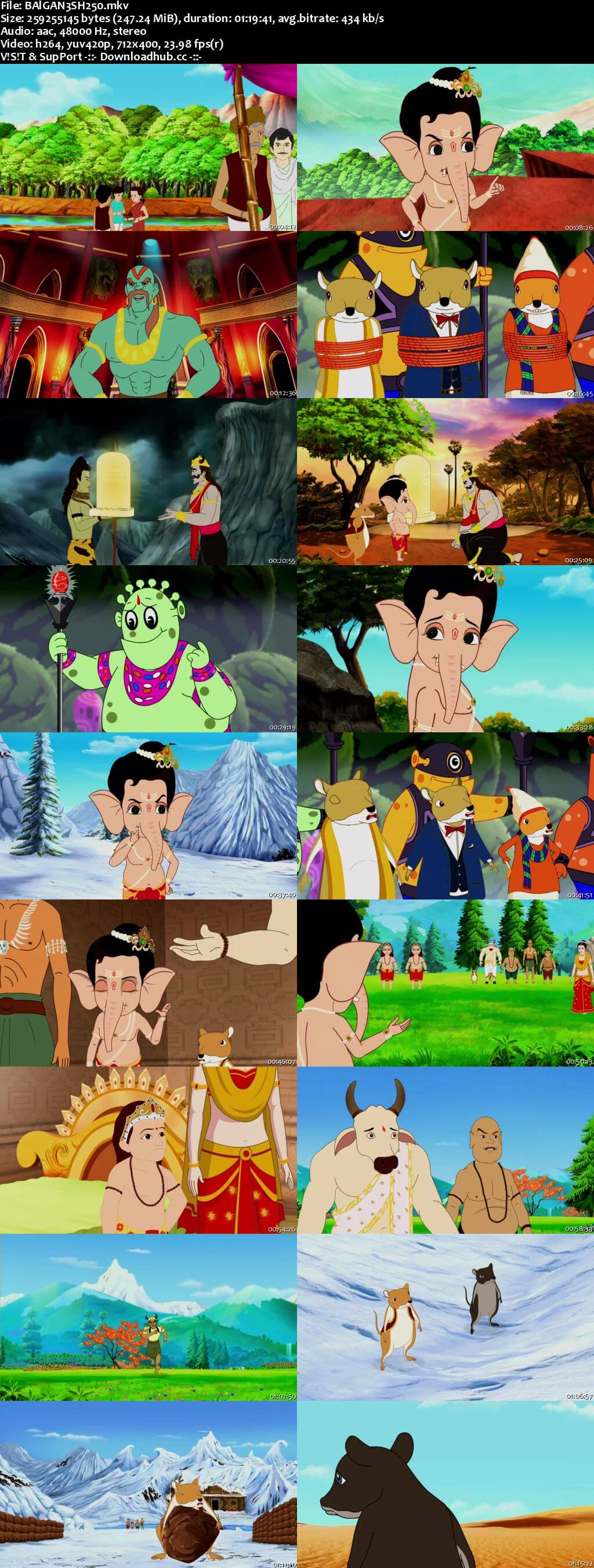 Bal Ganesh and the Pomozom Planet 2017 Hindi 250MB HDRip 480p