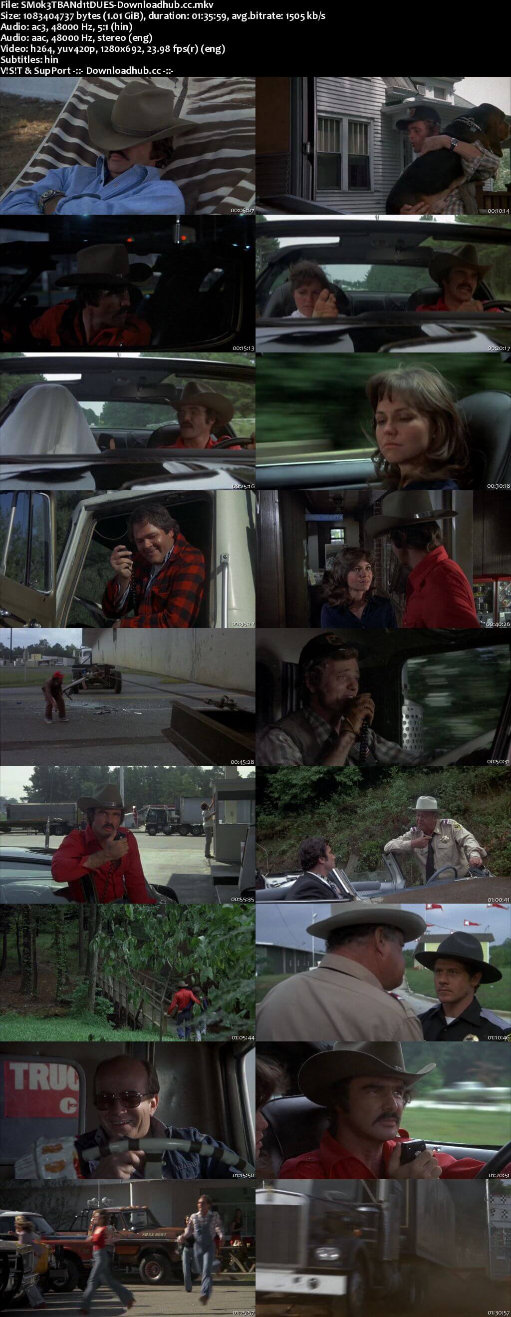 Smokey and the Bandit 1977 Dual Audio 720p BluRay [Hindi - English] ESubs