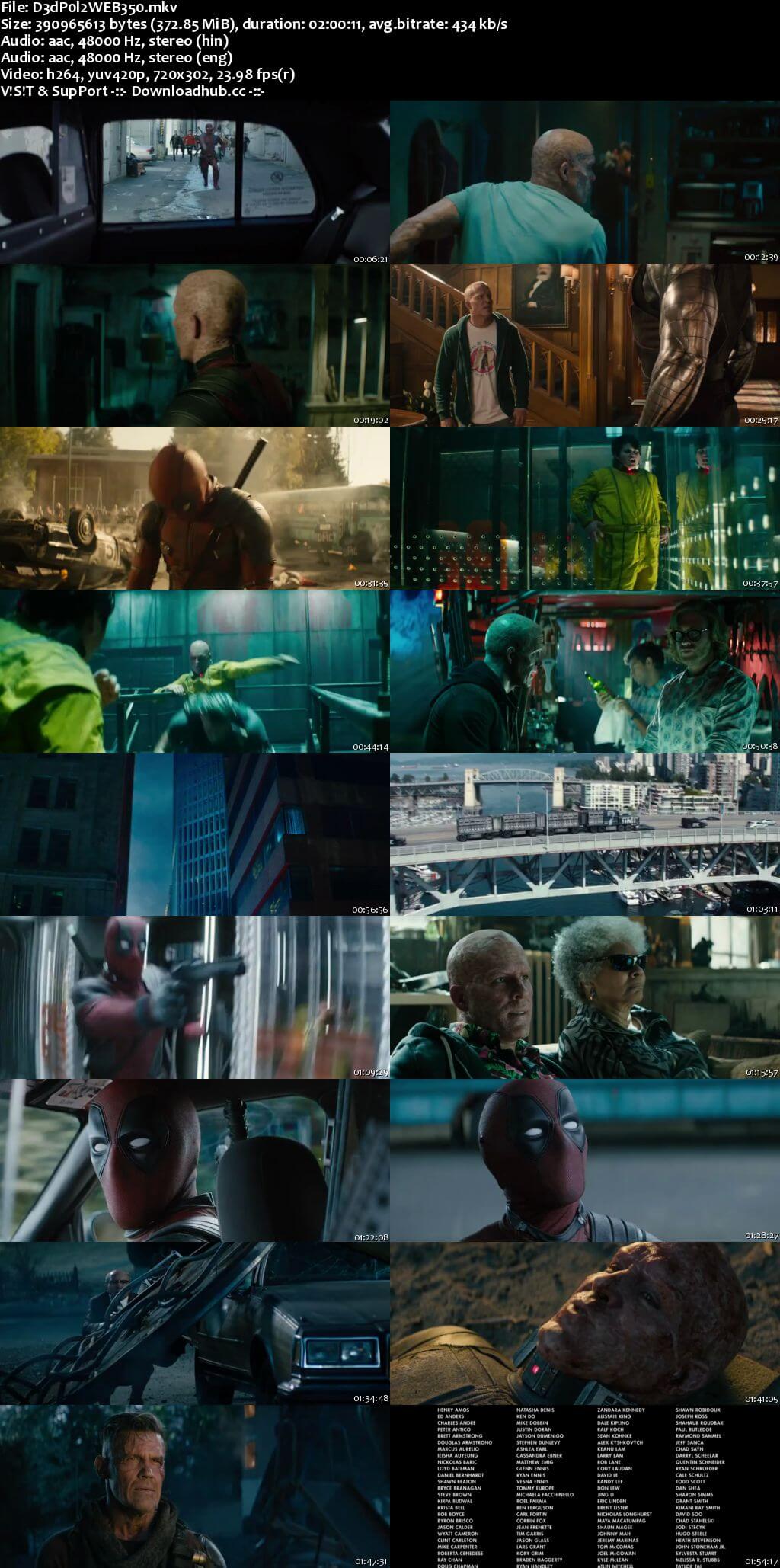 Deadpool 2 2018 Hindi Dual Audio 350MB Web-DL 480p ESubs Deadpool 2 2018 Hindi Dual Audio 350MB Web-DL 480p ESubs