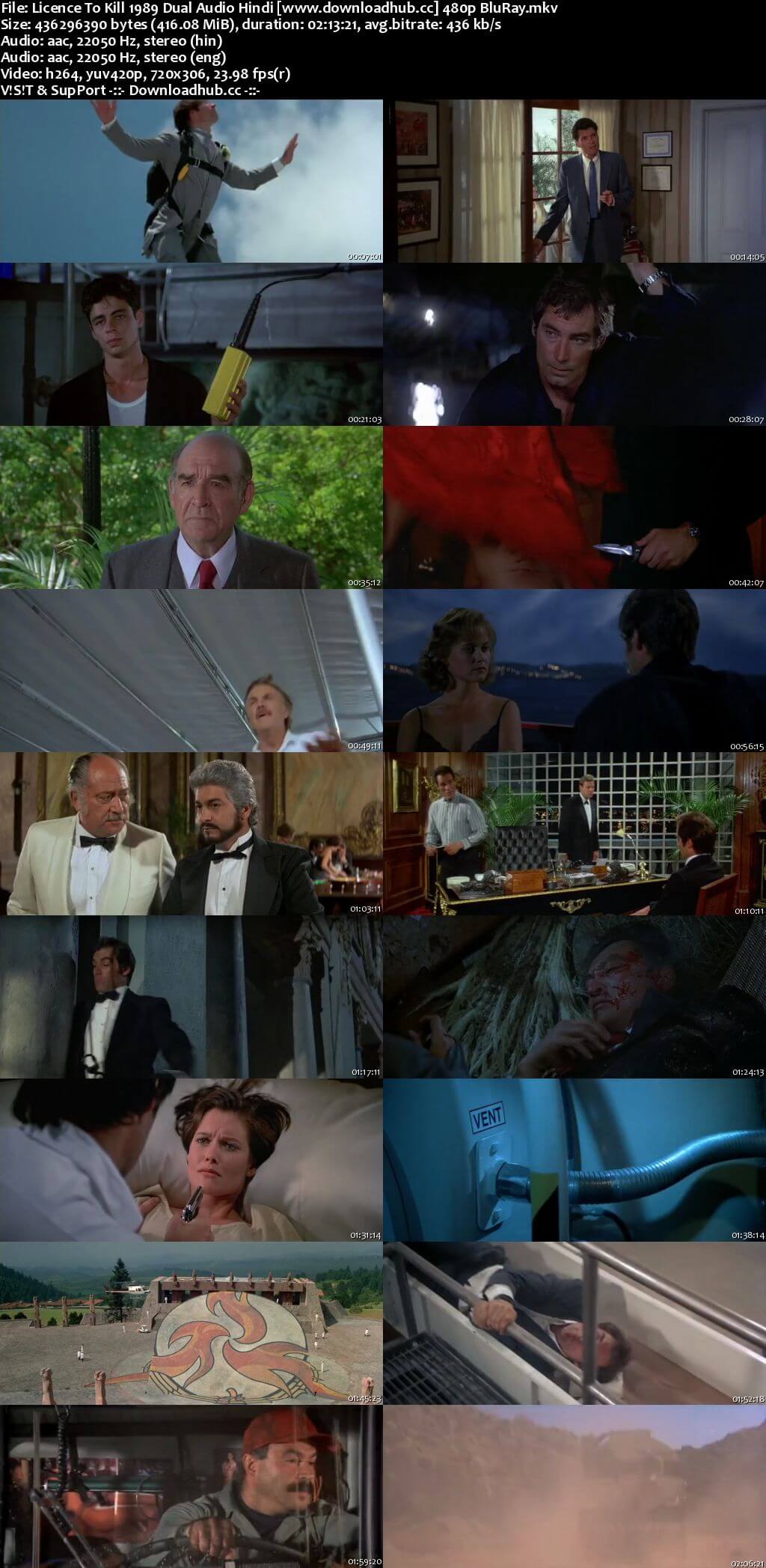Licence to Kill 1989 Hindi Dual Audio 400MB BluRay 480p ESubs