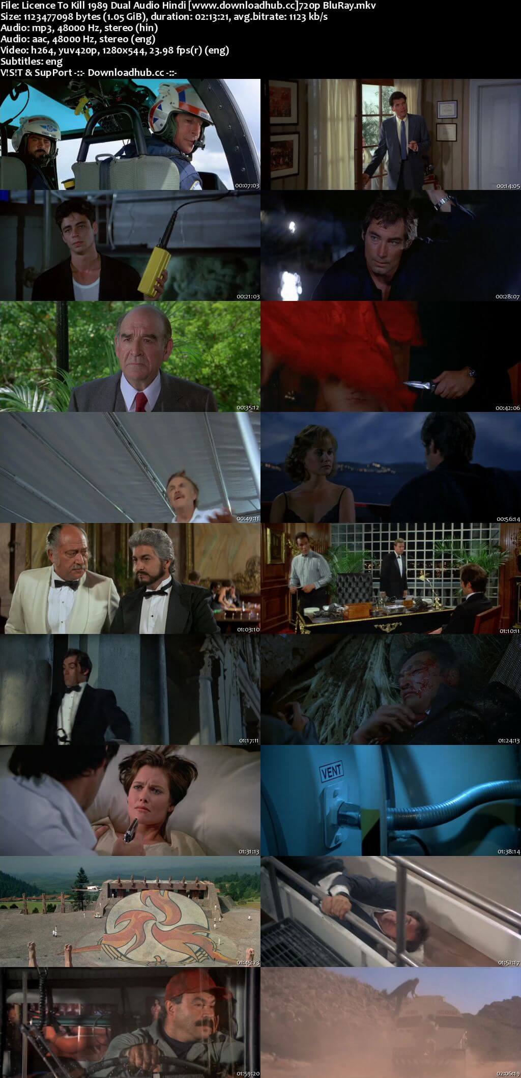 Licence to Kill 1989 Dual Audio 720p BluRay [Hindi - English] ESubs