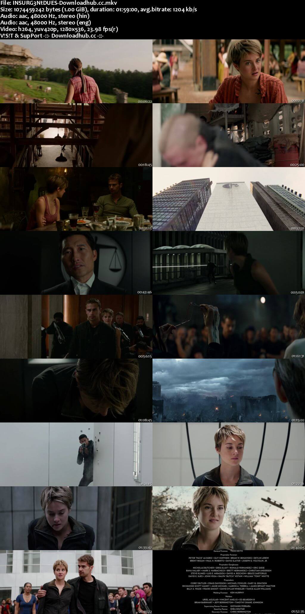 Insurgent 2015 Dual Audio 720p BluRay [Hindi - English] ESubs
