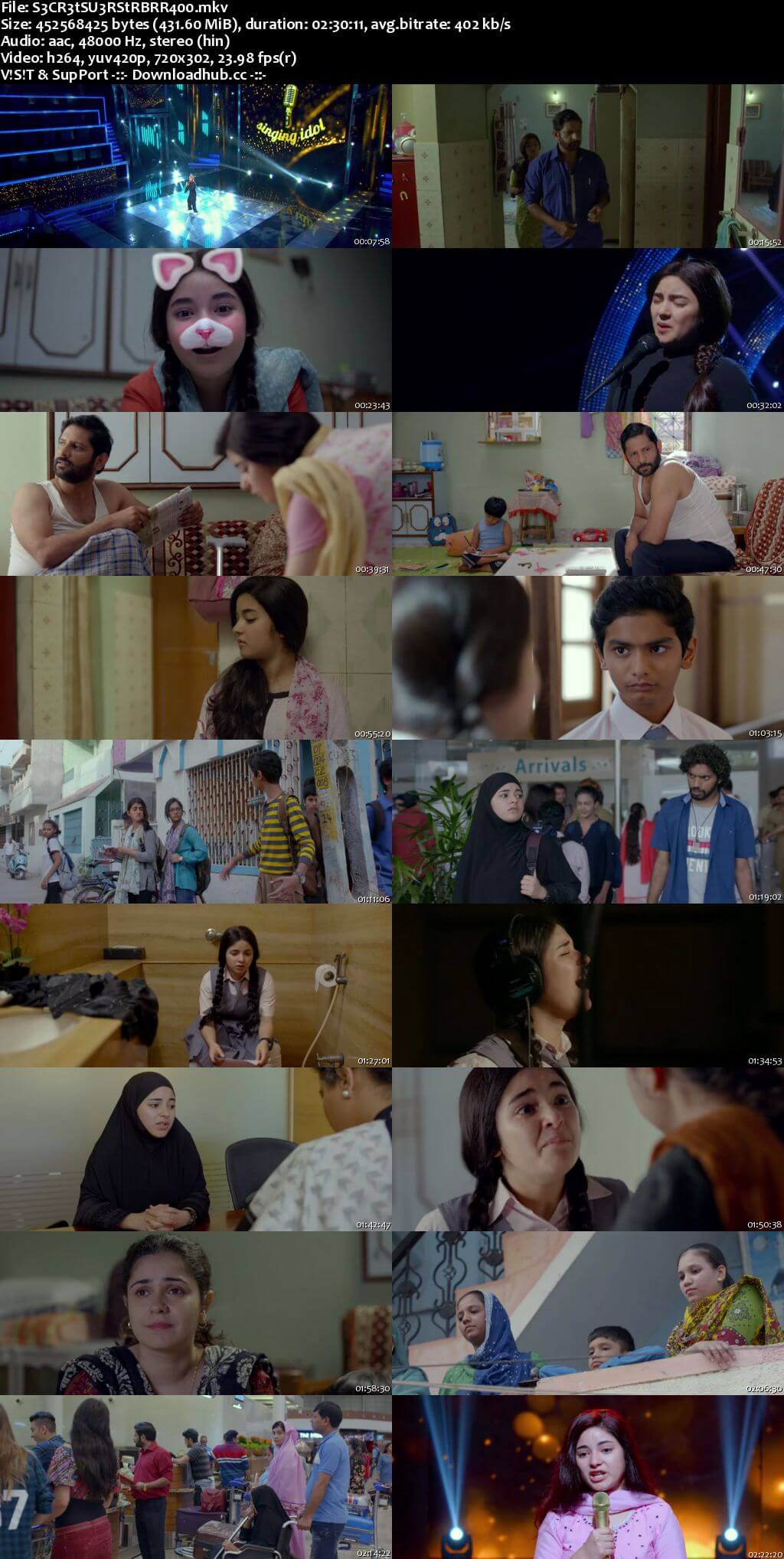 Secret Superstar 2017 Hindi 400MB BluRay 480p ESubs Secret Superstar 2017 Hindi 400MB BluRay 480p ESubs