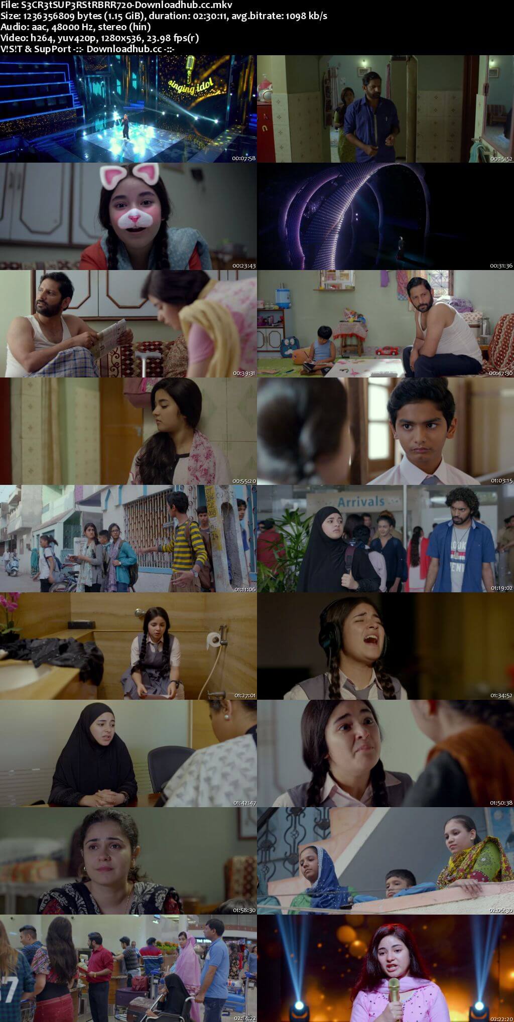 Secret Superstar 2017 Hindi 720p BluRay ESubs