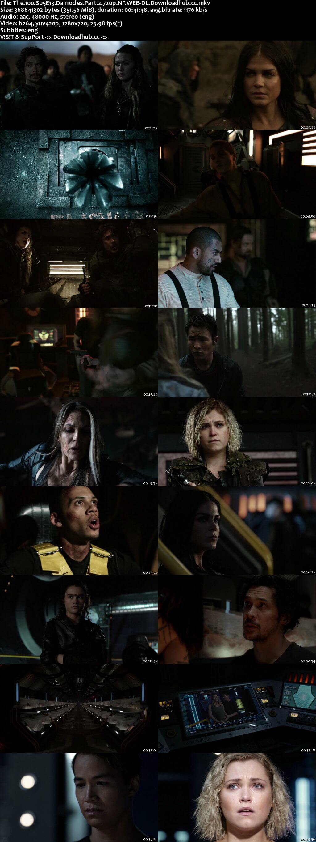 The 100 S05E13 350MB WEB-DL 720p x264 ESubs