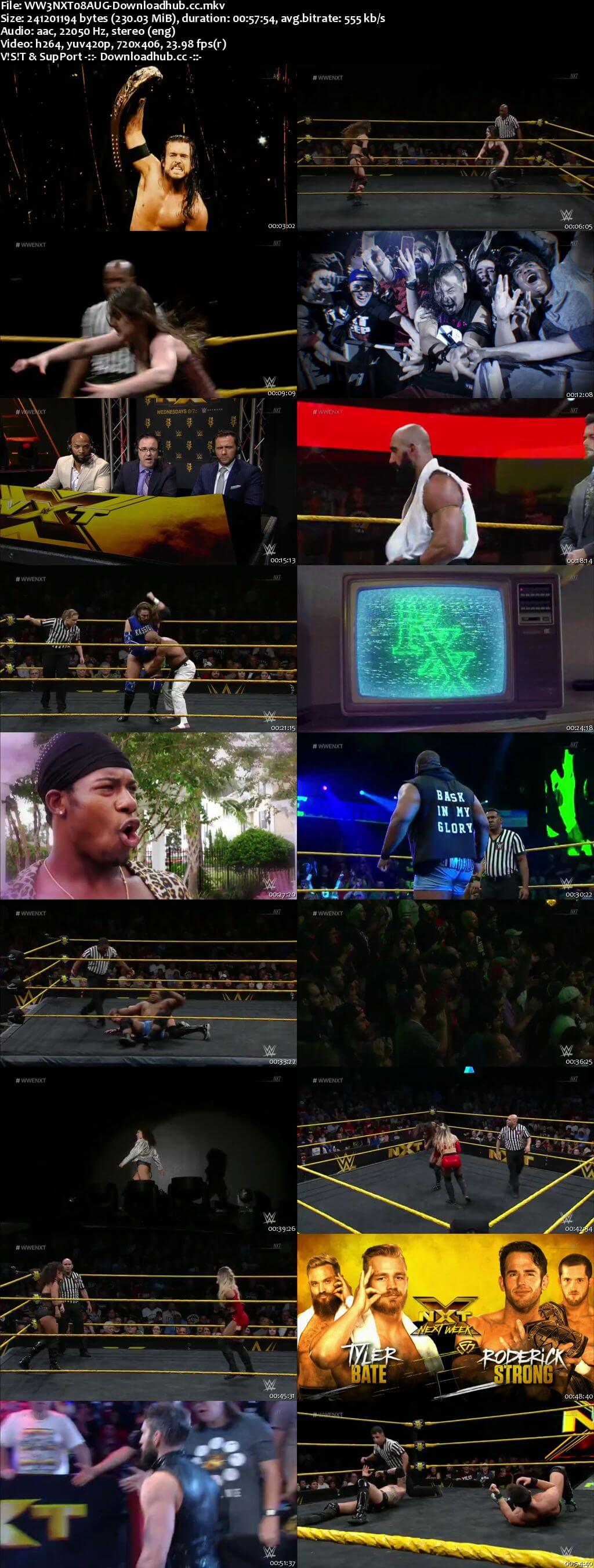 WWE NXT 08 August 2018 480p HDTV Download