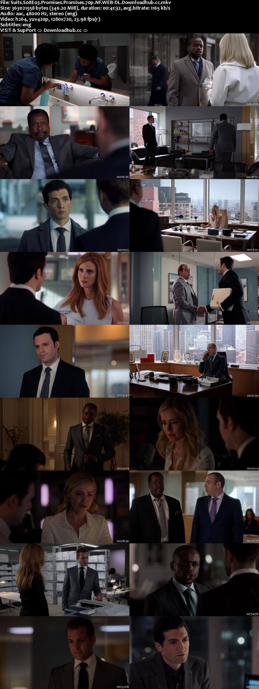 Suits S08E03 350MB Web-DL 720p x264 ESubs