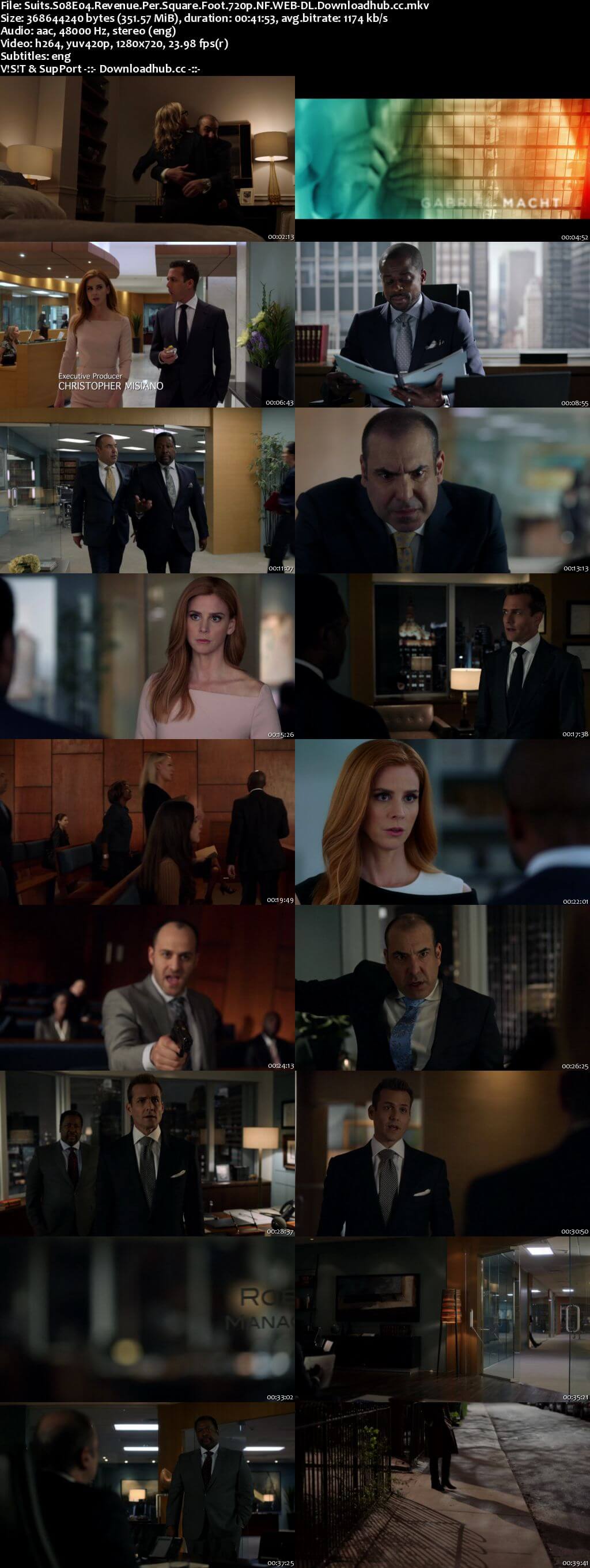 Suits S08E04 350MB Web-DL 720p x264 ESubs