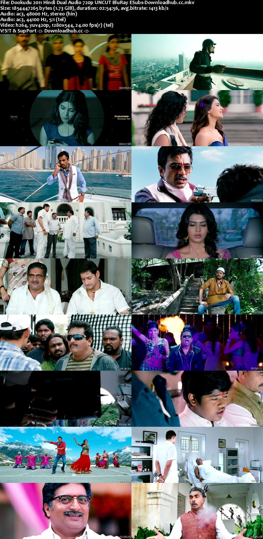 Dookudu 2011 Hindi Dual Audio 720p UNCUT BluRay ESubs