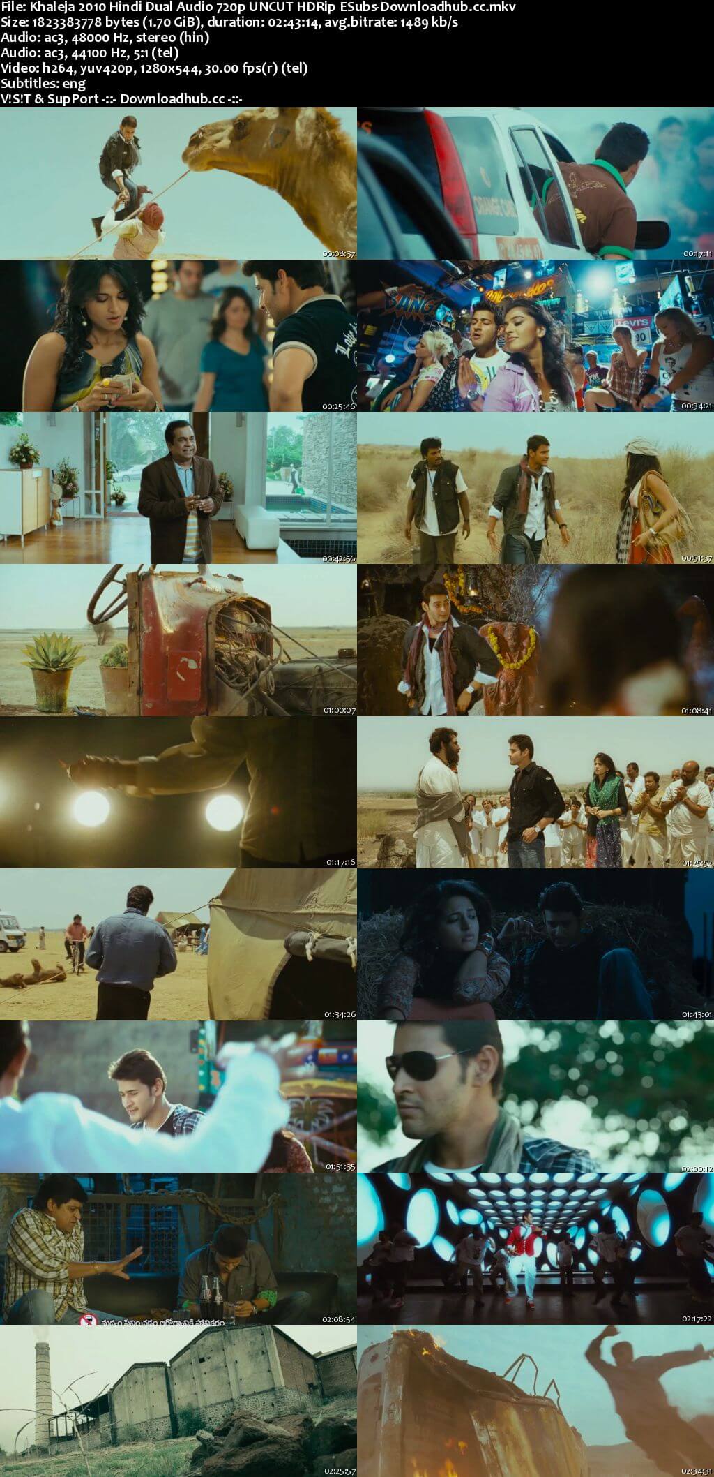 Khaleja 2010 Hindi Dual Audio 720p UNCUT HDRip ESubs