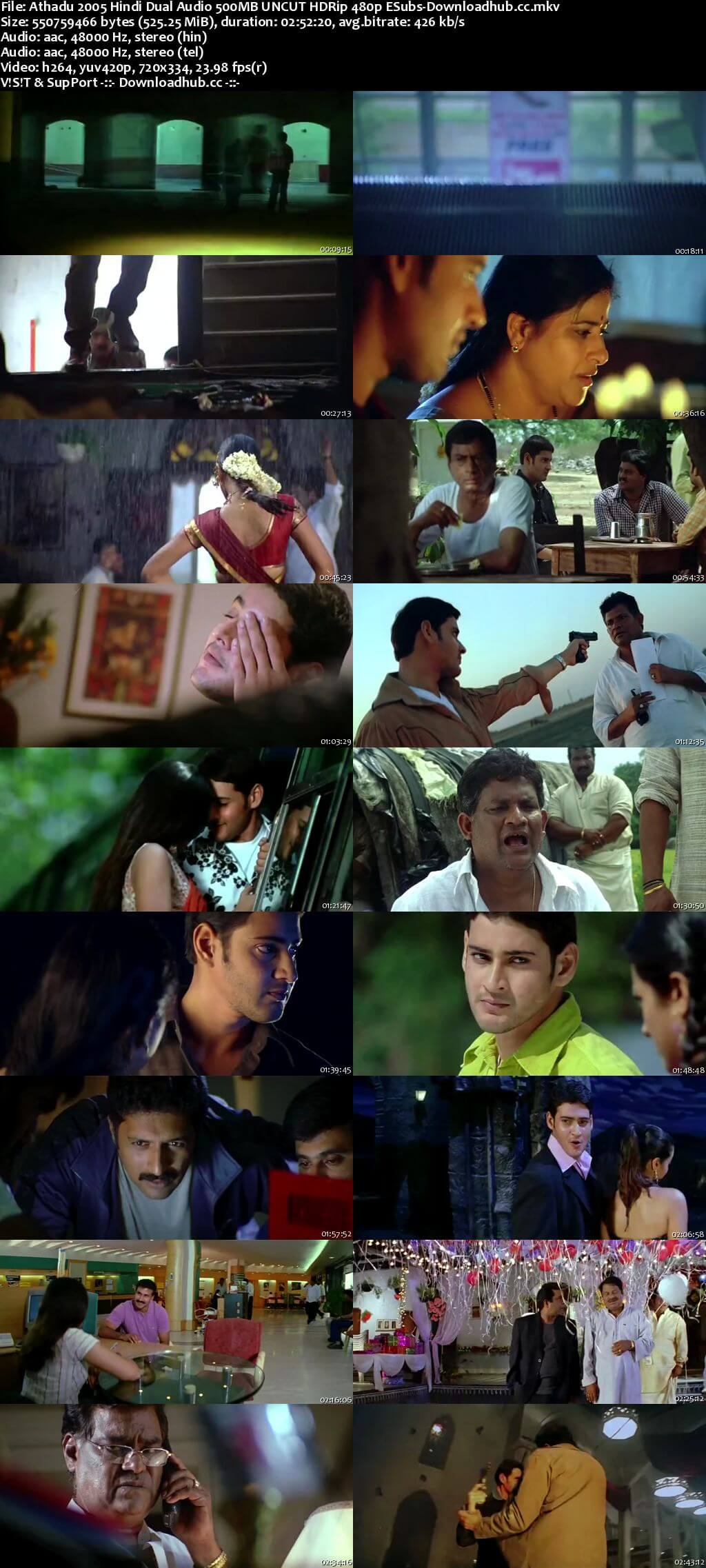 Athadu 2005 Hindi Dual Audio 500MB UNCUT HDRip 480p ESubs Athadu 2005 Hindi Dual Audio 500MB UNCUT HDRip 480p ESubs