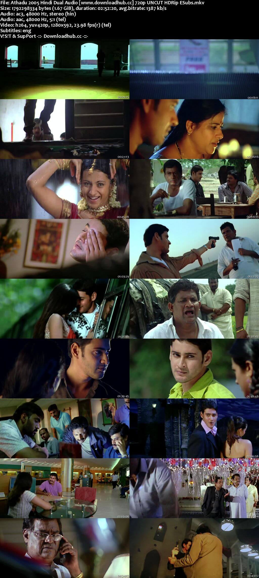 Athadu 2005 Hindi Dual Audio 720p UNCUT HDRip ESubs Athadu 2005 Hindi Dual Audio 720p UNCUT HDRip ESubs