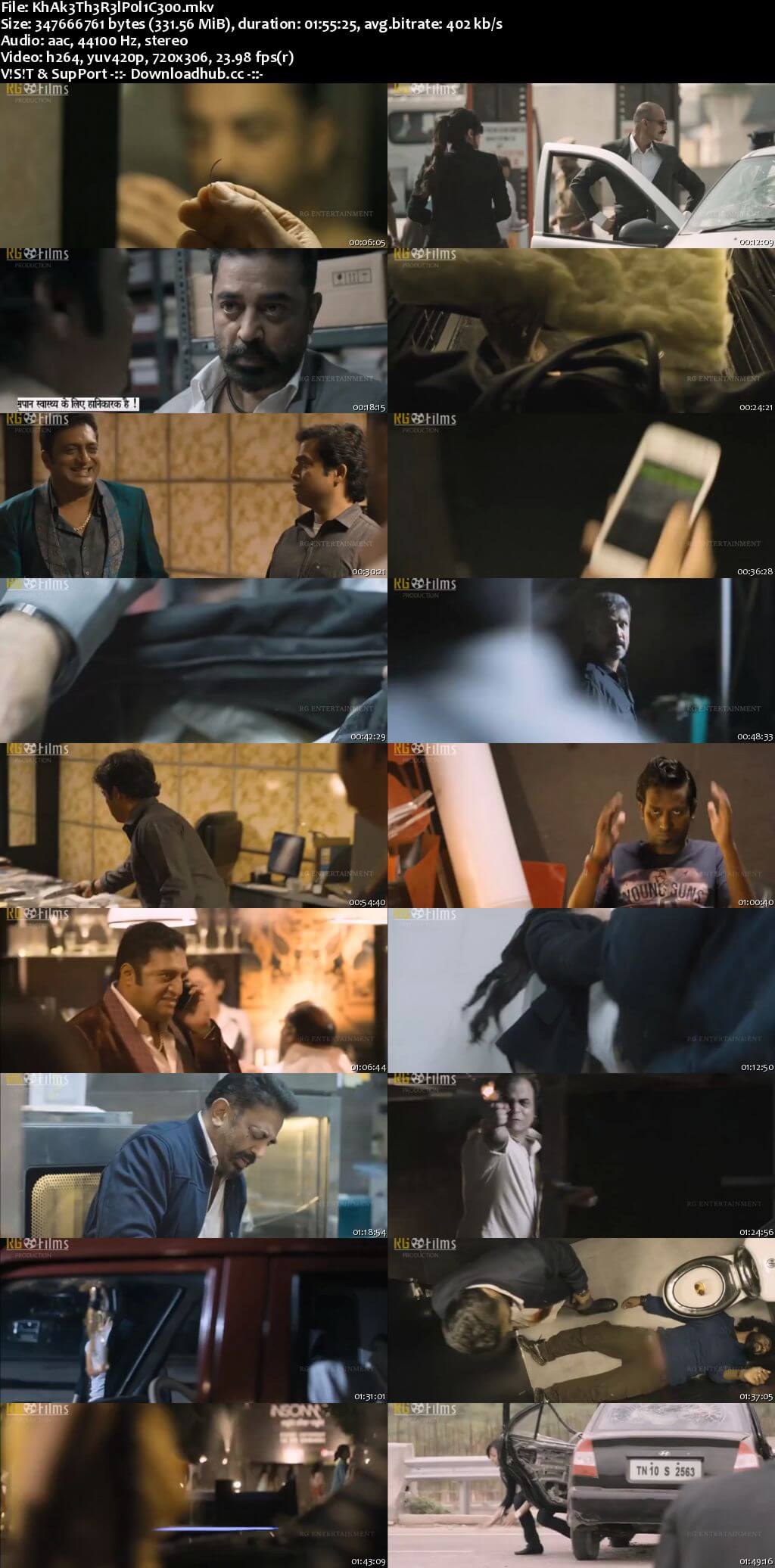 Khakee The Real Police 2018 Hindi Dubbed 300MB HDRip 480p