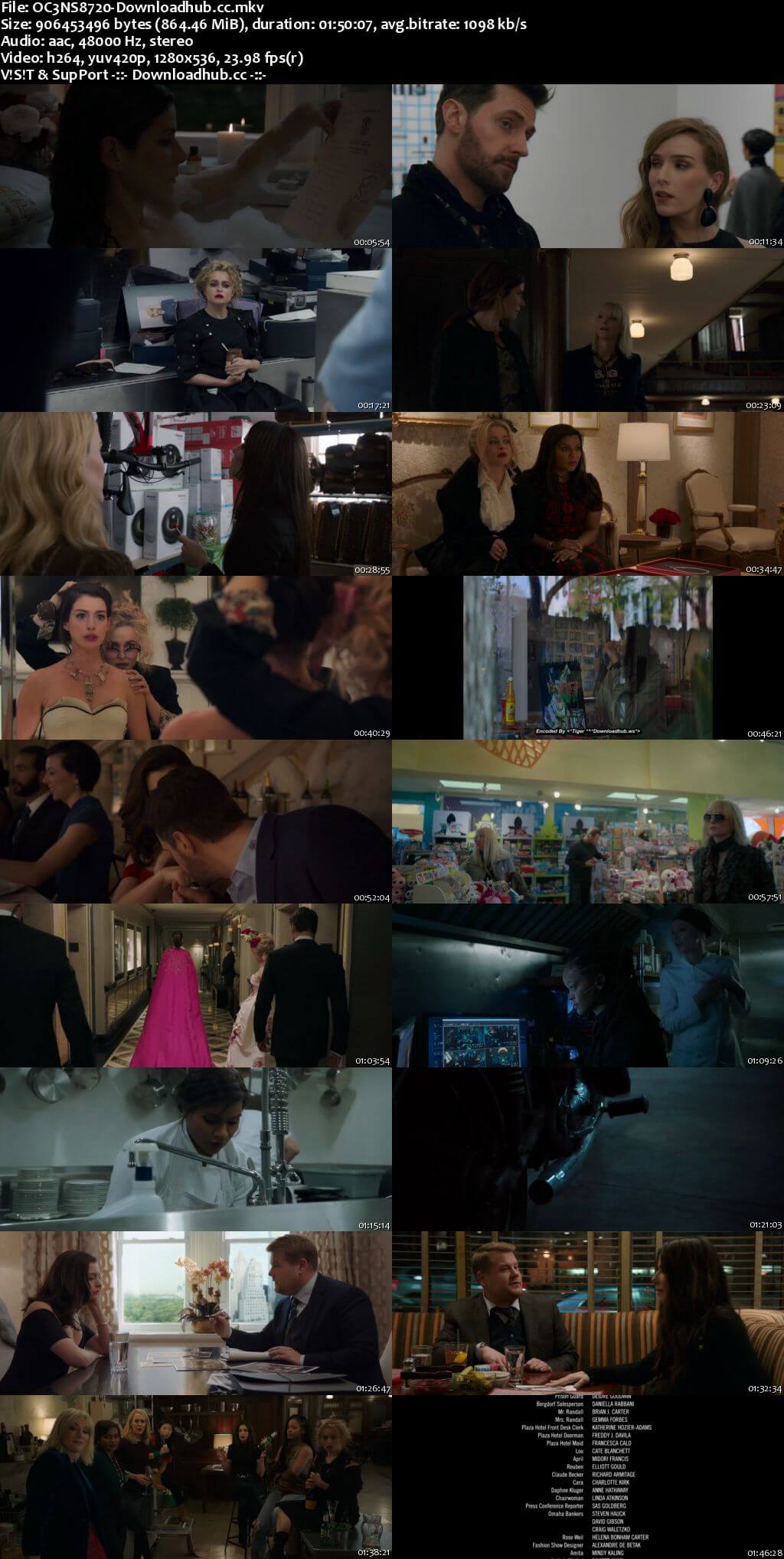 Oceans Eight 2018 English 720p Web-DL 850MB ESubs