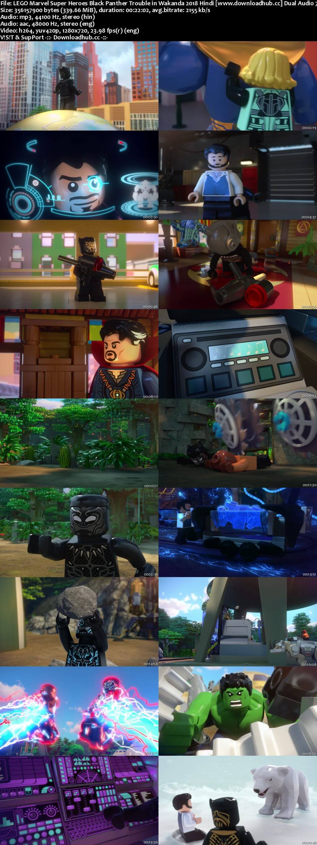 LEGO Marvel Super Heroes Black Panther Trouble in Wakanda 2018 Hindi Dual Audio 720p WEBRip ESubs