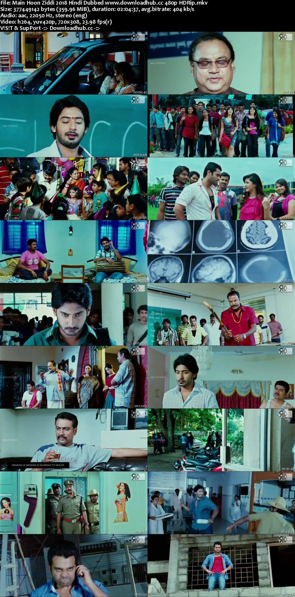 Main Hoon Ziddi 2018 Hindi Dubbed 350MB HDRip 480p