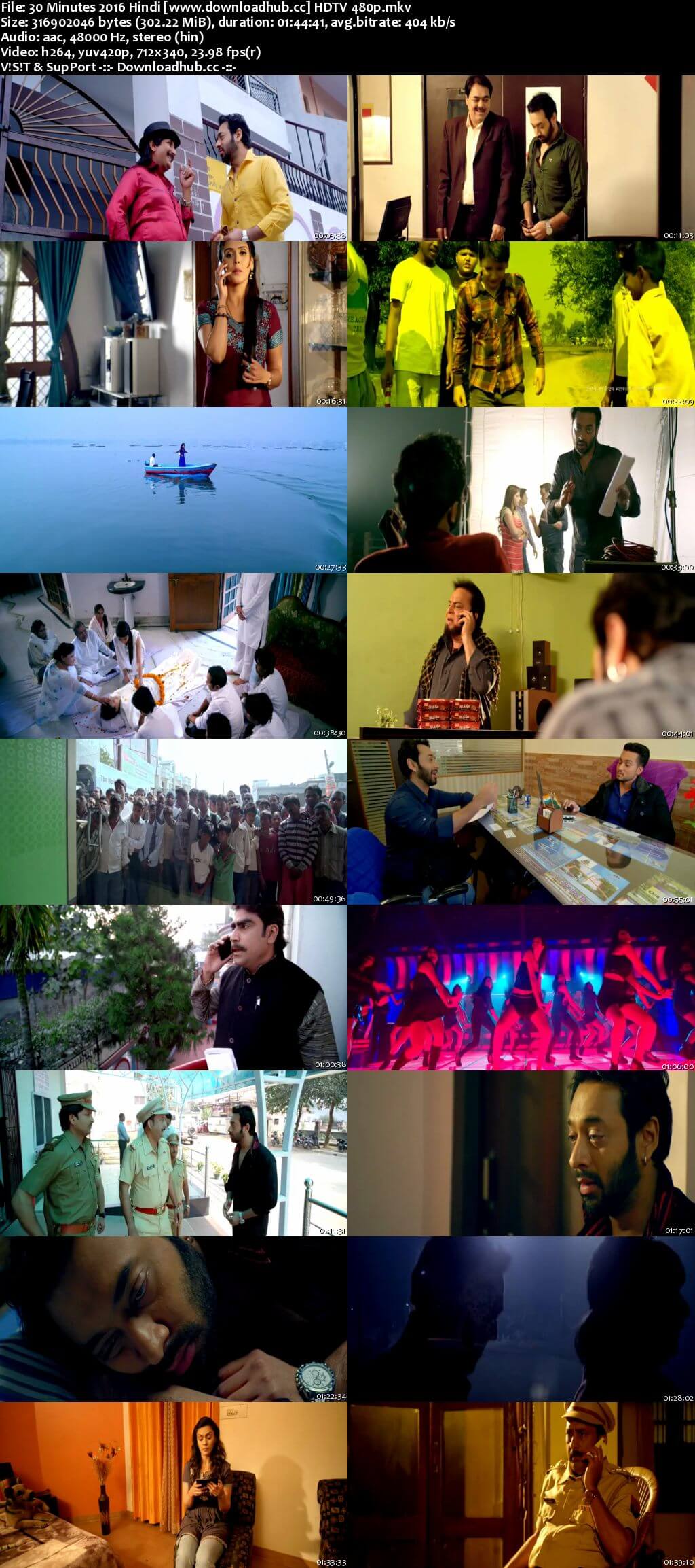 30 Minutes 2016 Hindi 300MB HDTV 480p