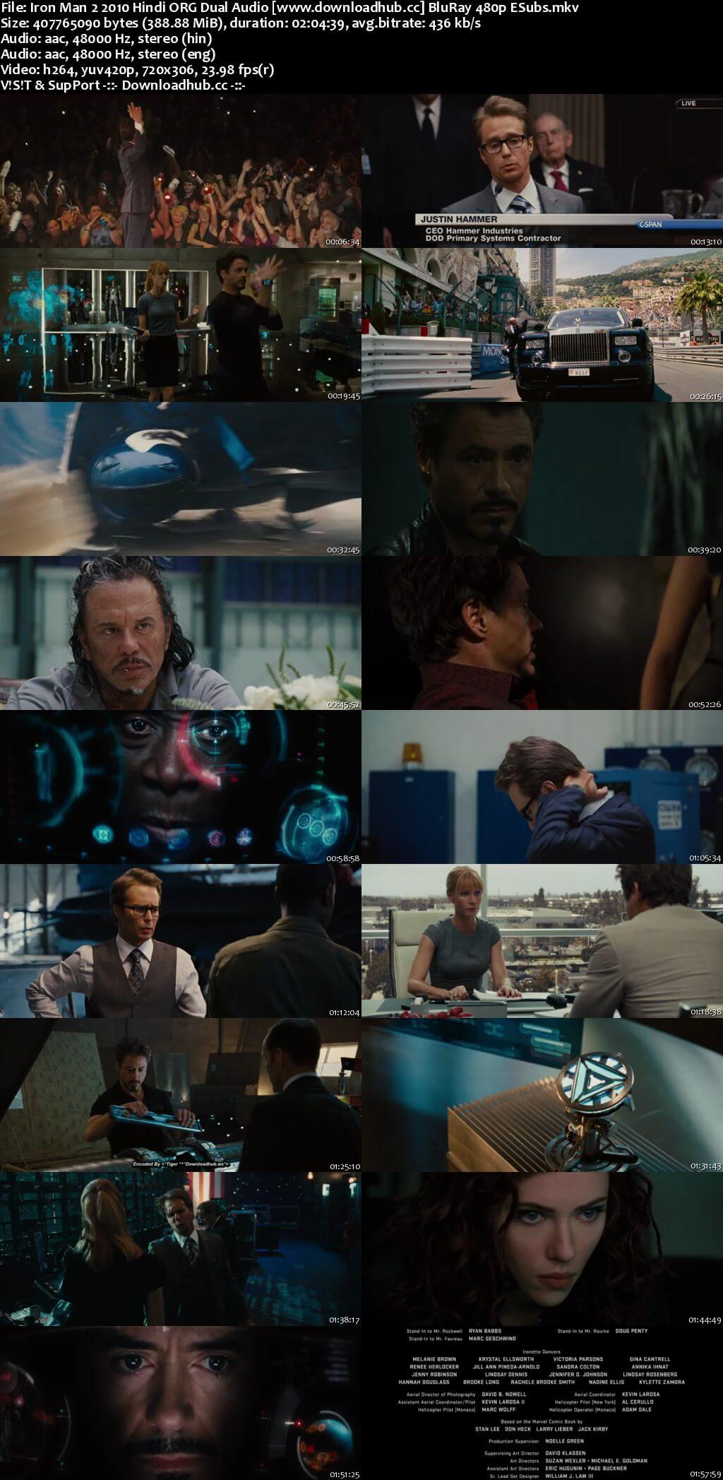 Iron Man 2 2010 Hindi ORG Dual Audio 400MB BluRay 480p ESubs Iron Man 2 2010 Hindi ORG Dual Audio 400MB BluRay 480p ESubs