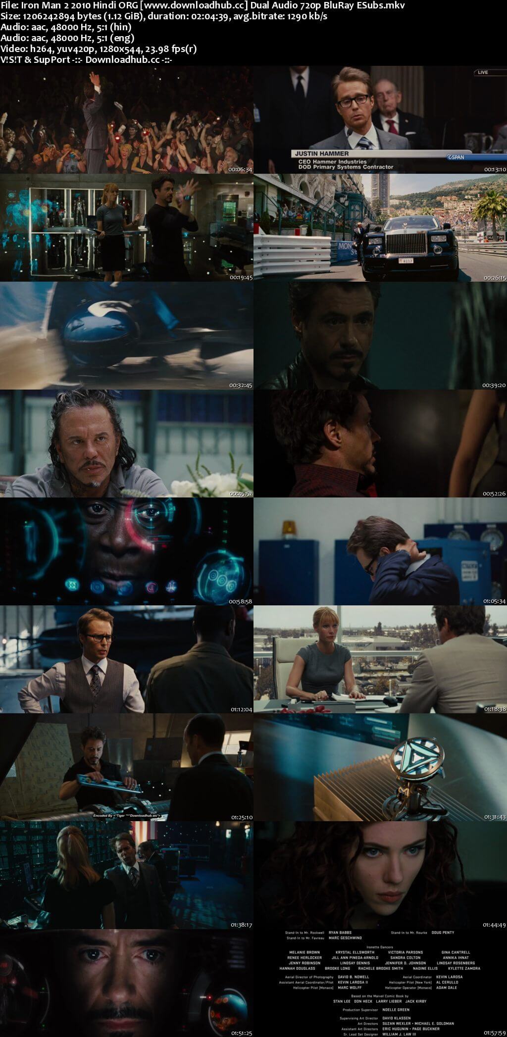 Iron Man 2 2010 Hindi ORG Dual Audio 720p BluRay ESubs