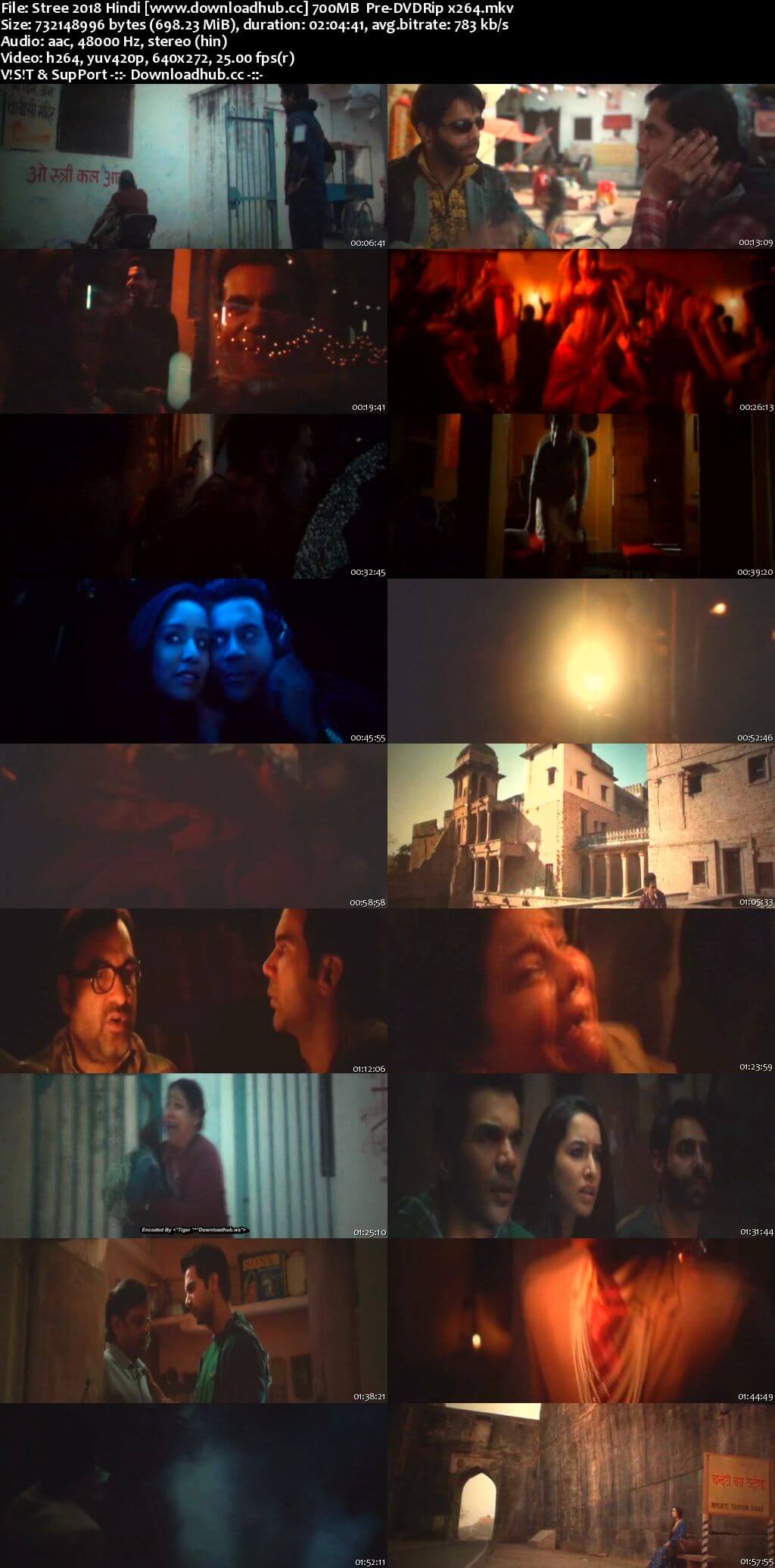 Stree 2018 Hindi 700MB Pre-DVDRip x264