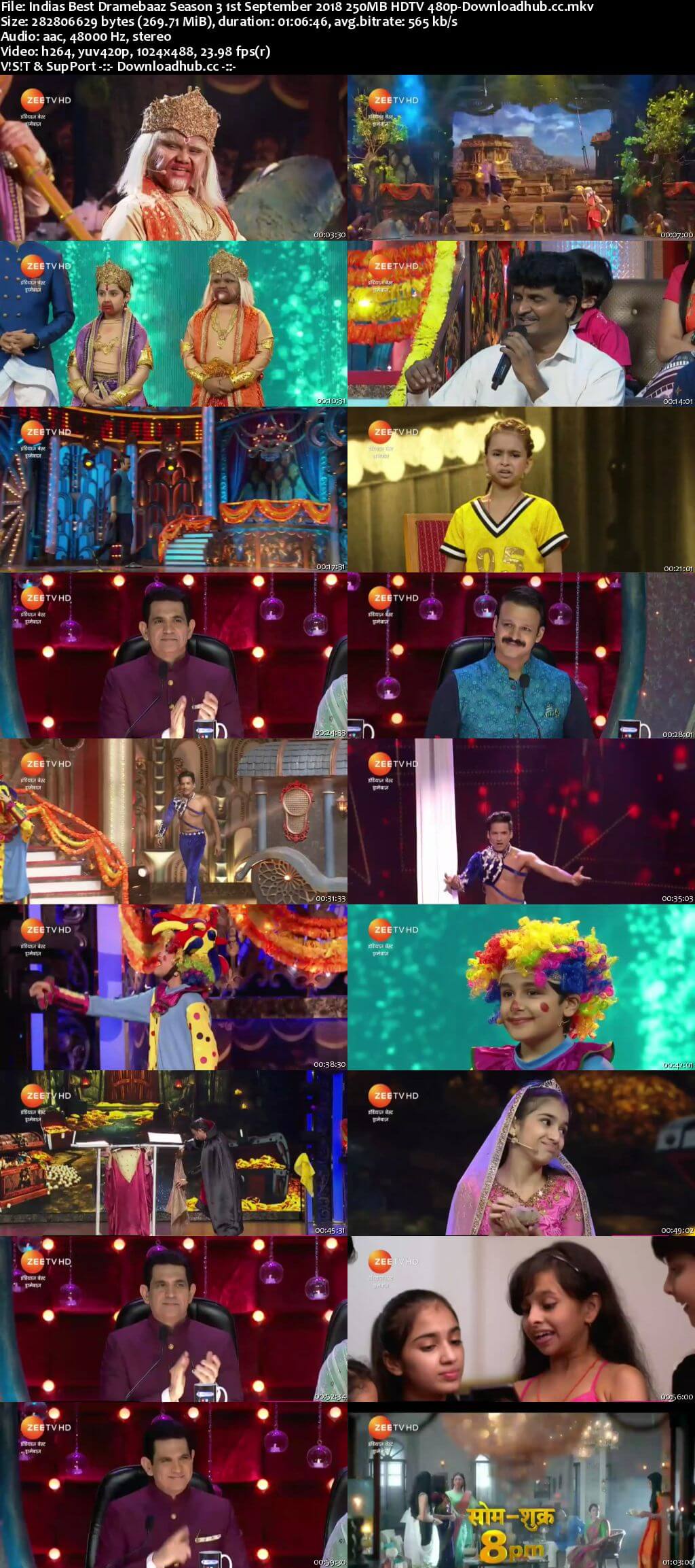 Indias Best Dramebaaz Season 3 01 September 2018 Episode 19 HDTV 480p