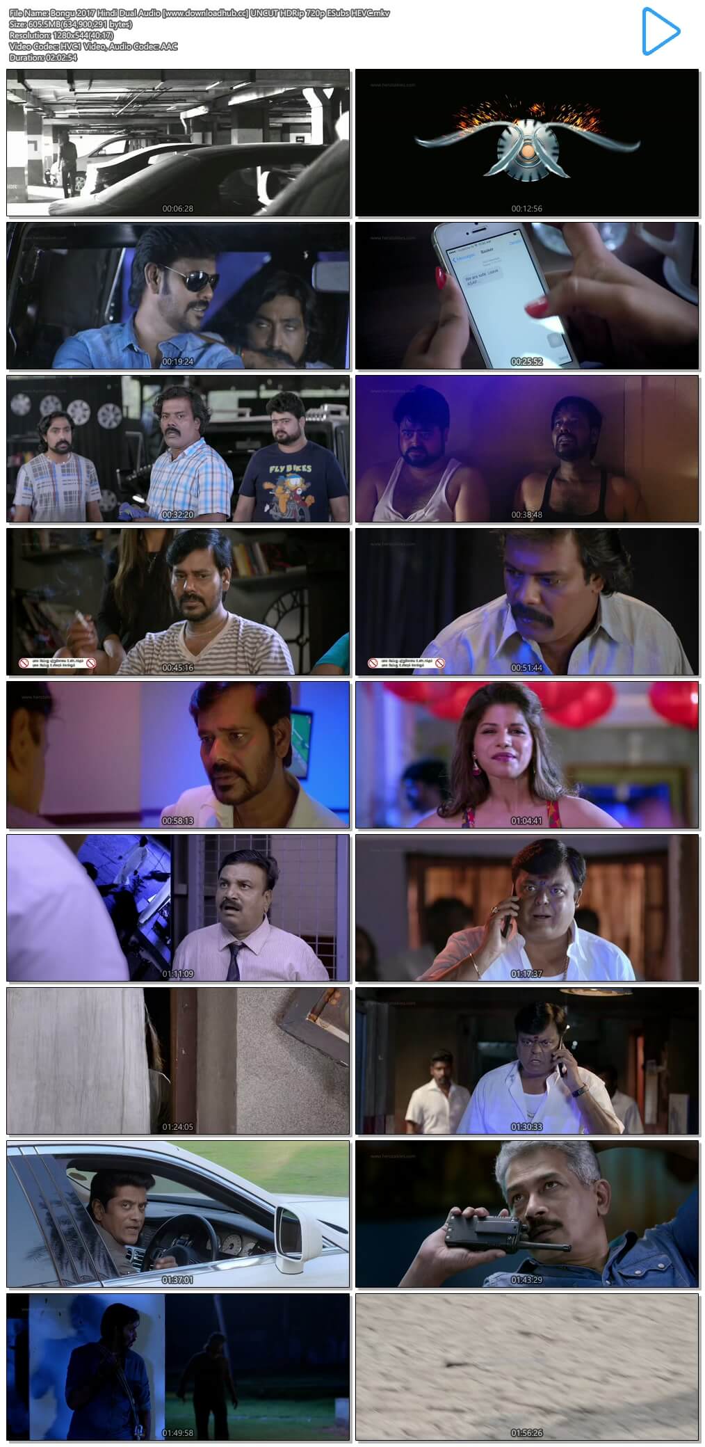 Bongu 2017 Hindi Dual Audio 600MB UNCUT HDRip 720p ESubs HEVC