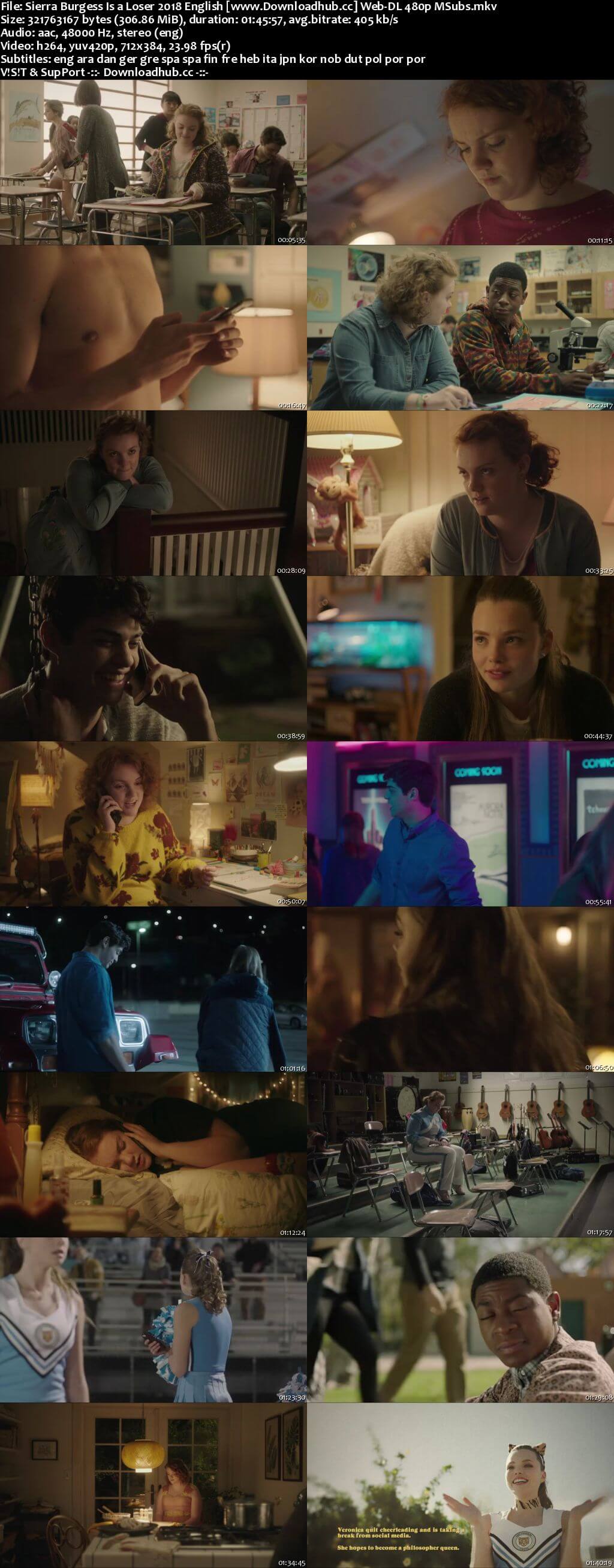 Sierra Burgess Is a Loser 2018 English 300MB Web-DL 480p MSubs