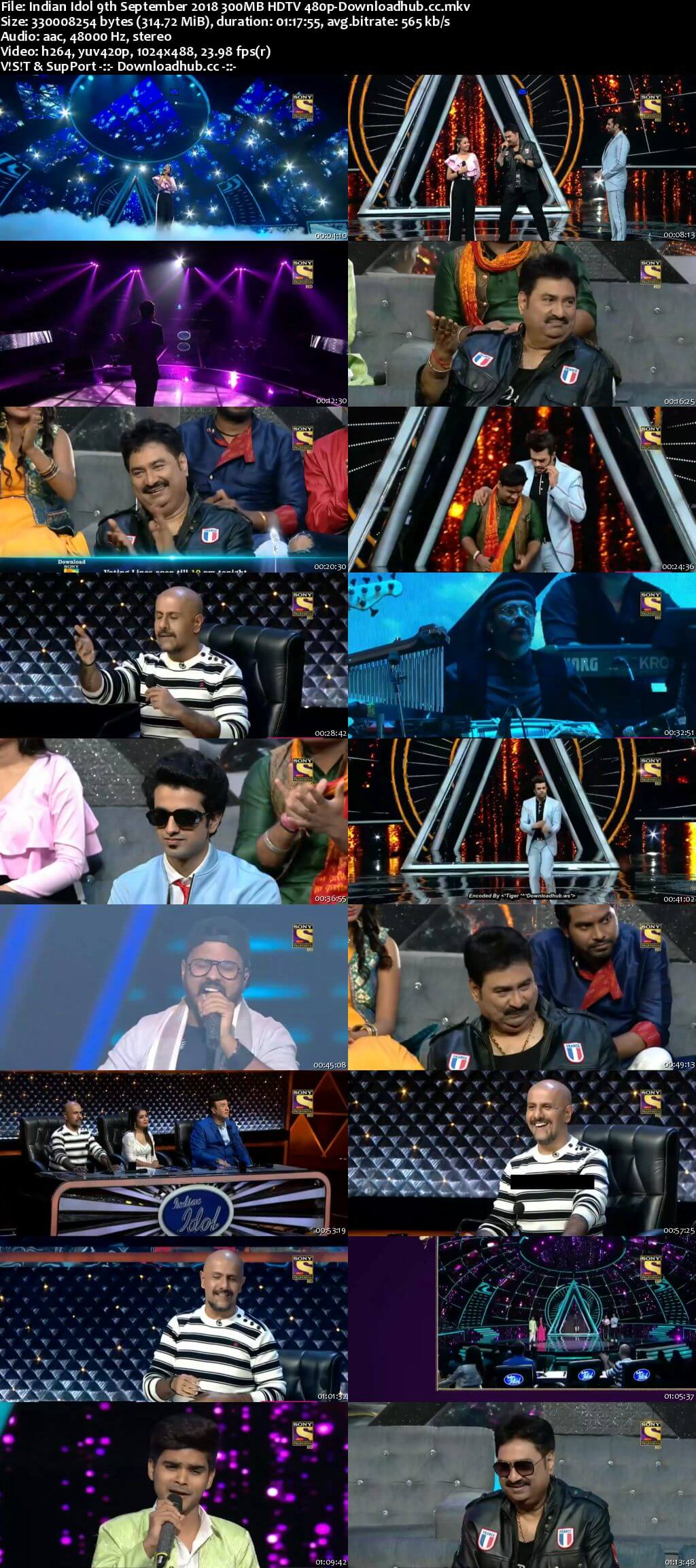 Indian Idol 09 September 2018 Episode 20 HDTV 480p