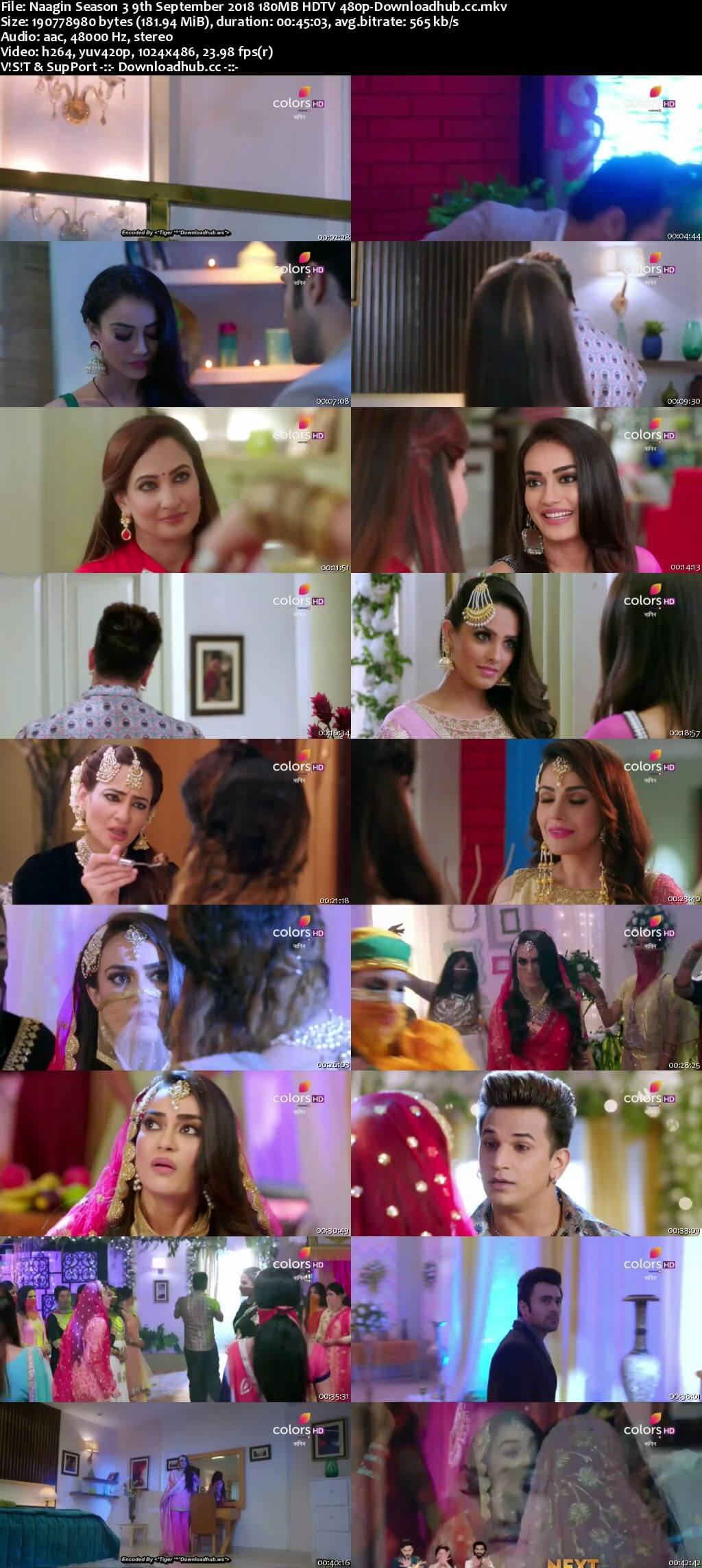 Naagin Season 3 09 September 2018 Episode 29 HDTV 480p