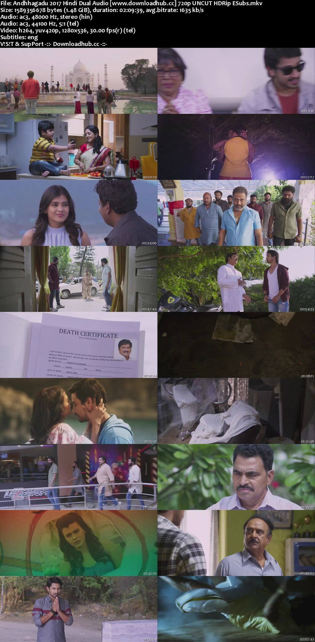 Andhhagadu 2017 Hindi Dual Audio 720p UNCUT HDRip ESubs Andhhagadu 2017 Hindi Dual Audio 720p UNCUT HDRip ESubs