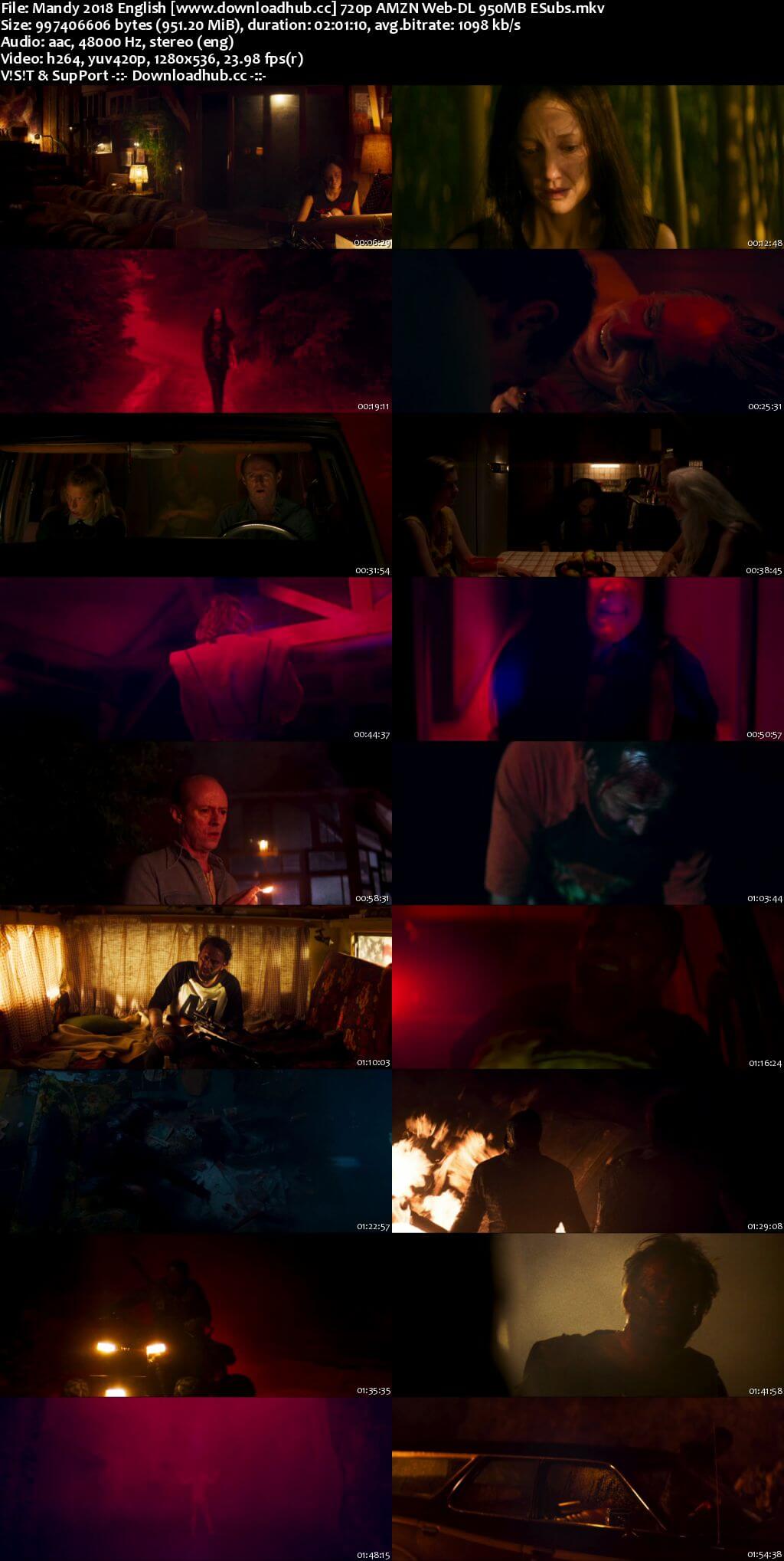 Mandy 2018 English 720p AMZN Web-DL 950MB ESubs