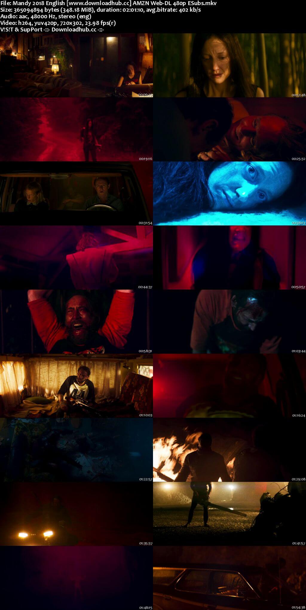 Mandy 2018 English 350MB AMZN Web-DL 480p ESubs